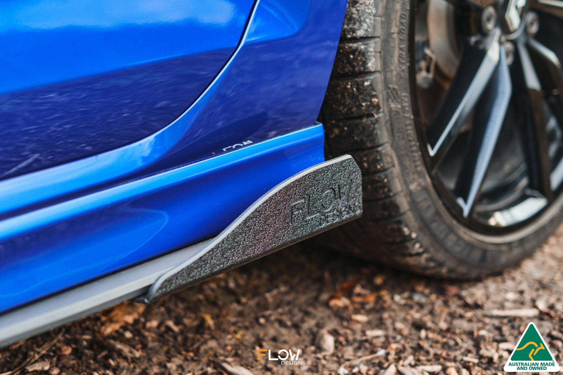 Flow Designs MK7 Golf R Wagon Side Skirt Splitter Winglets (Pair)