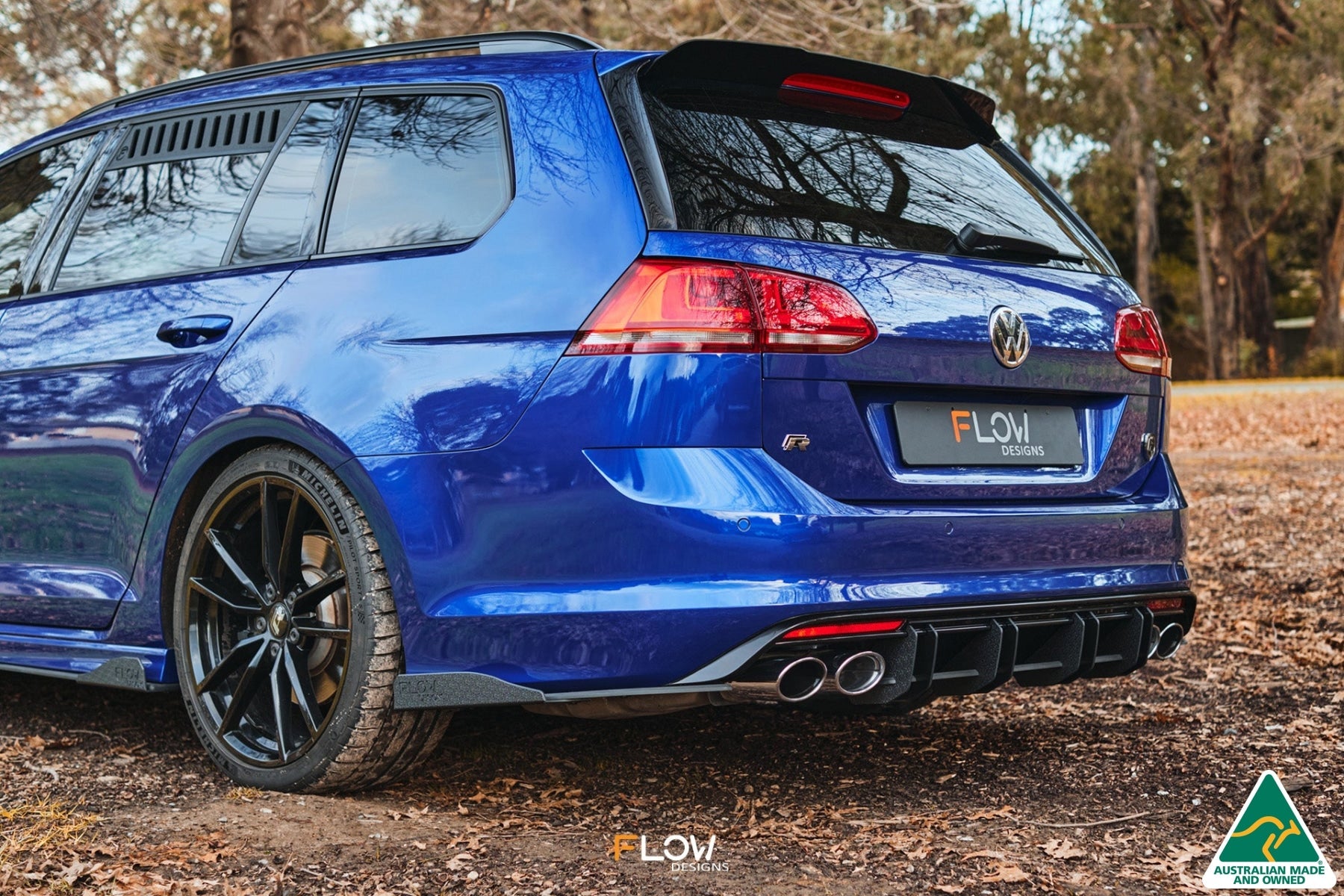Flow Designs MK7 Golf R Wagon Rear Spoiler Extension - iilumolab