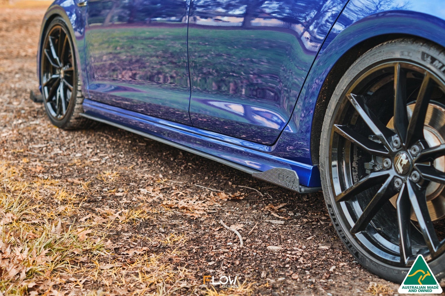 MK7 Golf R Wagon Side Skirt Splitters V3 (Pair) - iilumolab