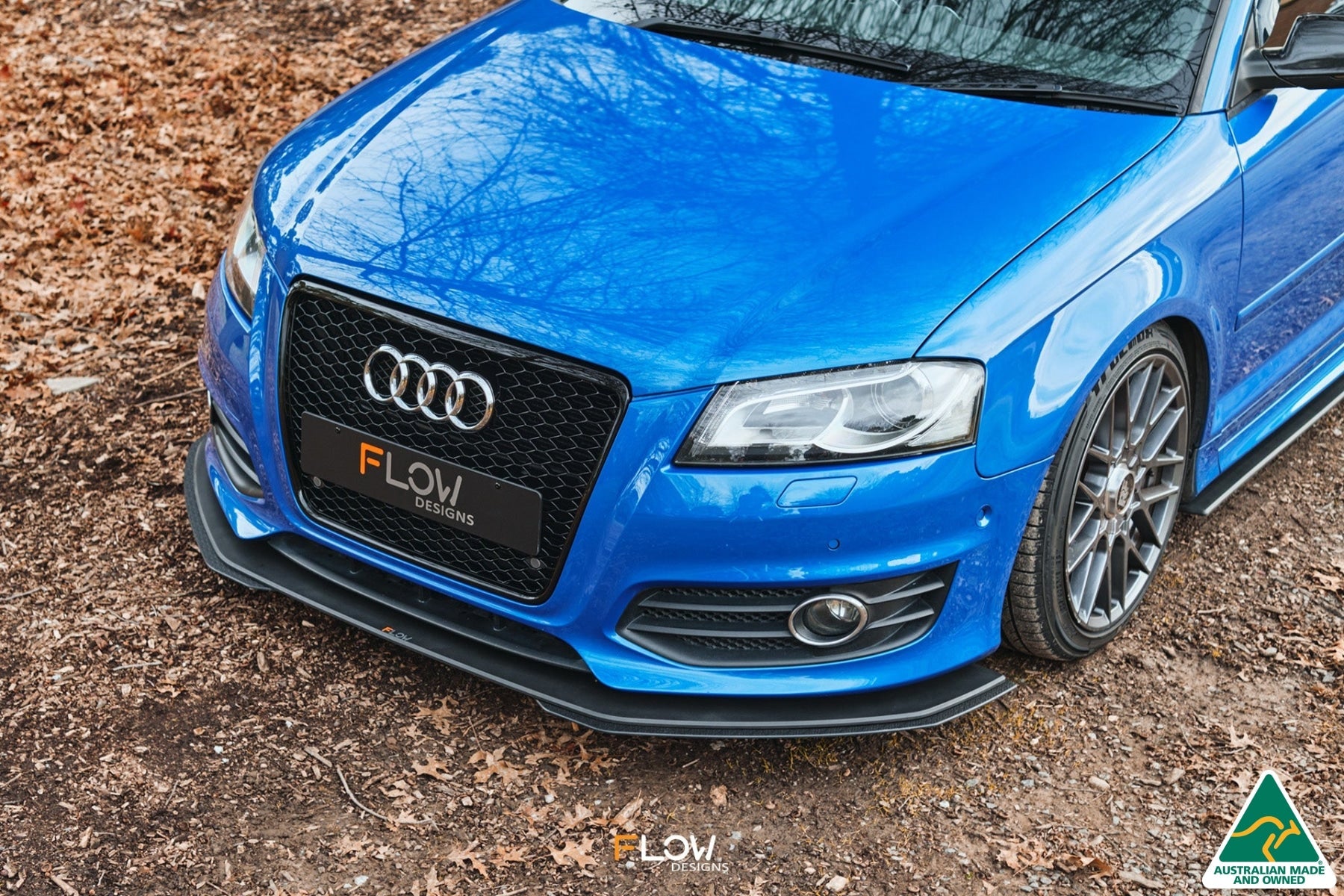 Flow Designs S3 8P2 Hatch (FL) Front Lip Splitter Extensions (Pair) - iilumolab