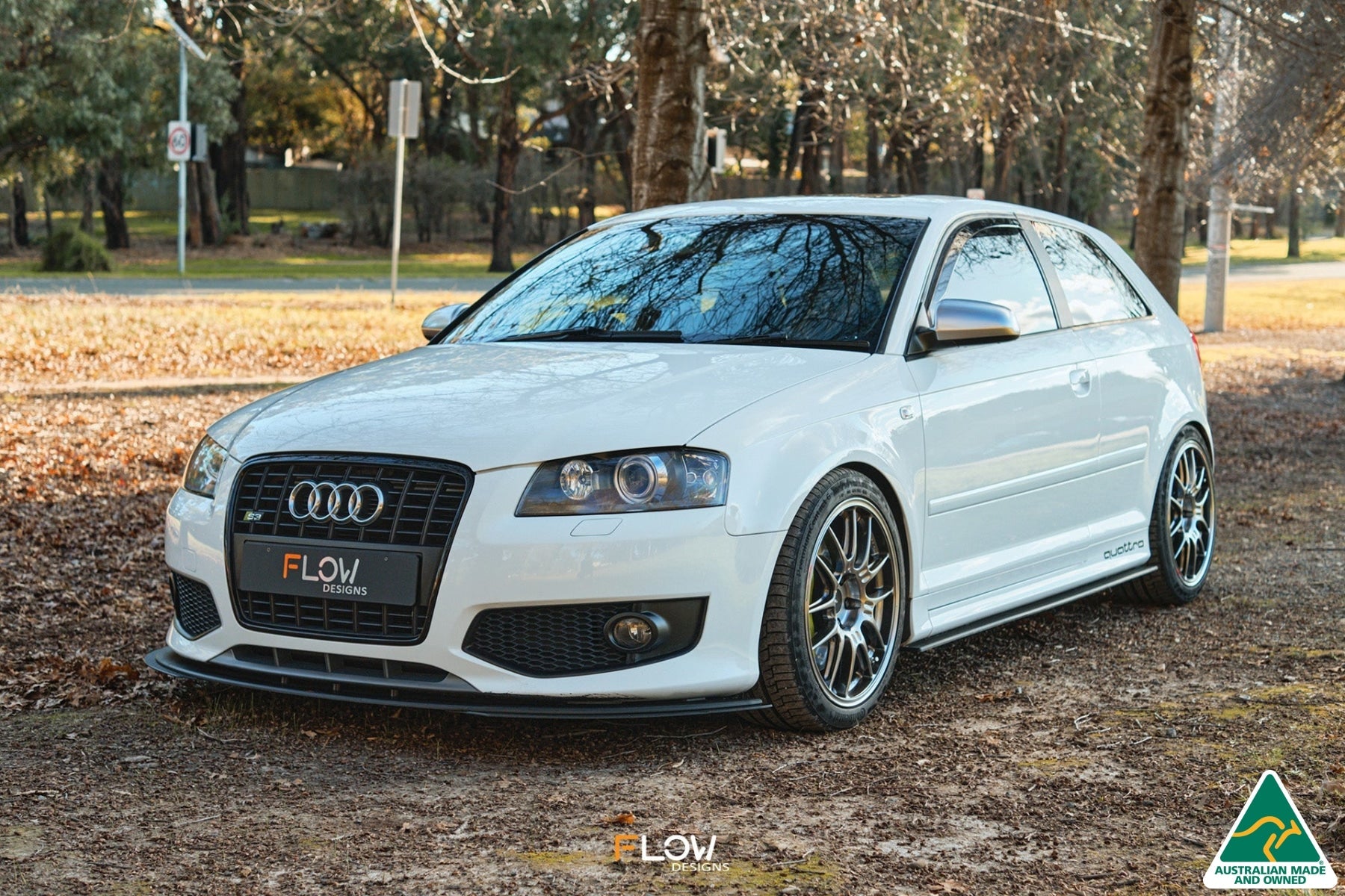 Flow Designs S3 8P Hatch (PFL) Front Lip Splitter Extensions (Pair) - iilumolab