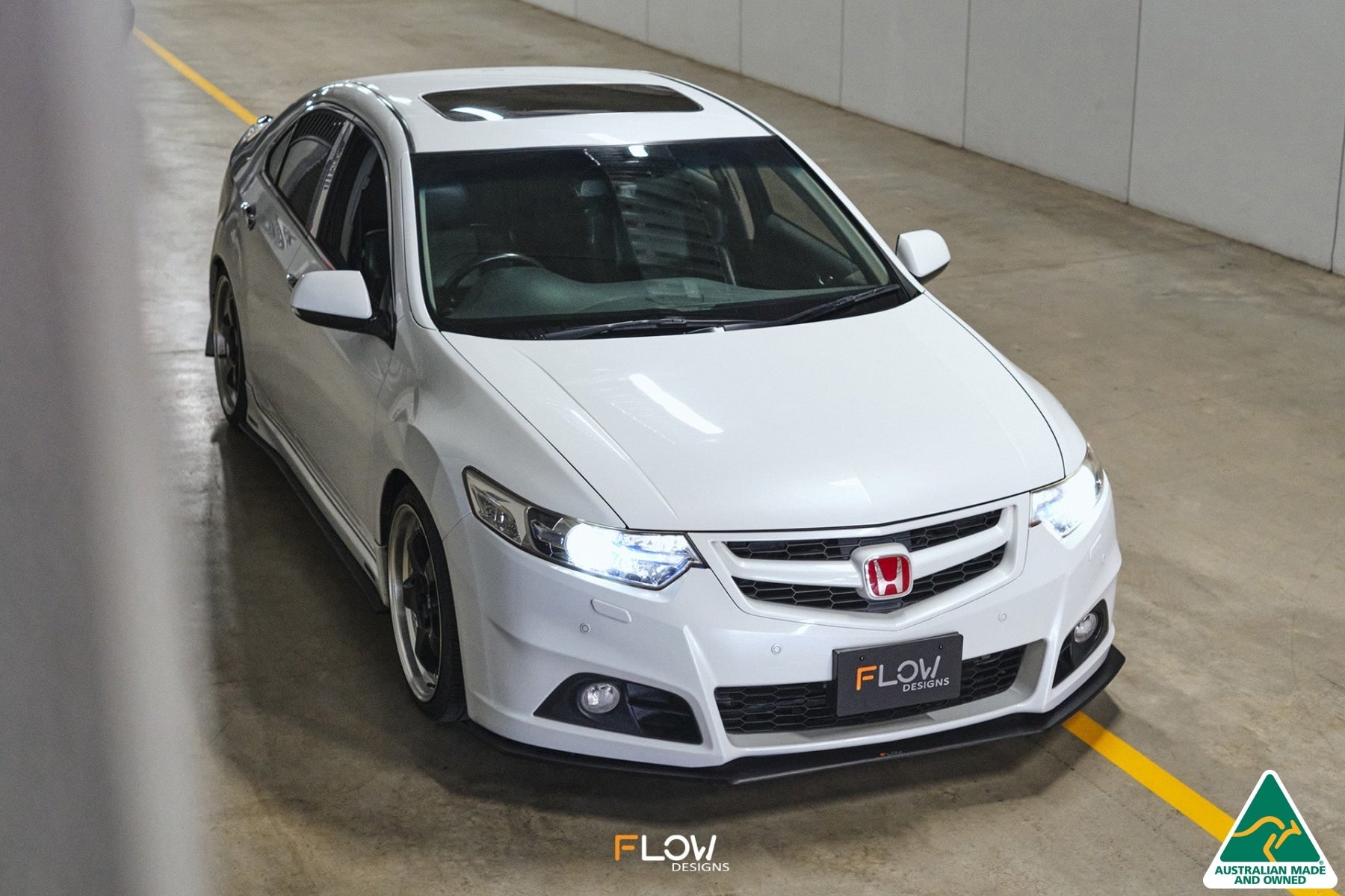 Flow Designs CU2 Accord Euro Front Lip Splitter Extensions - Modulo (Pair) - iilumolab