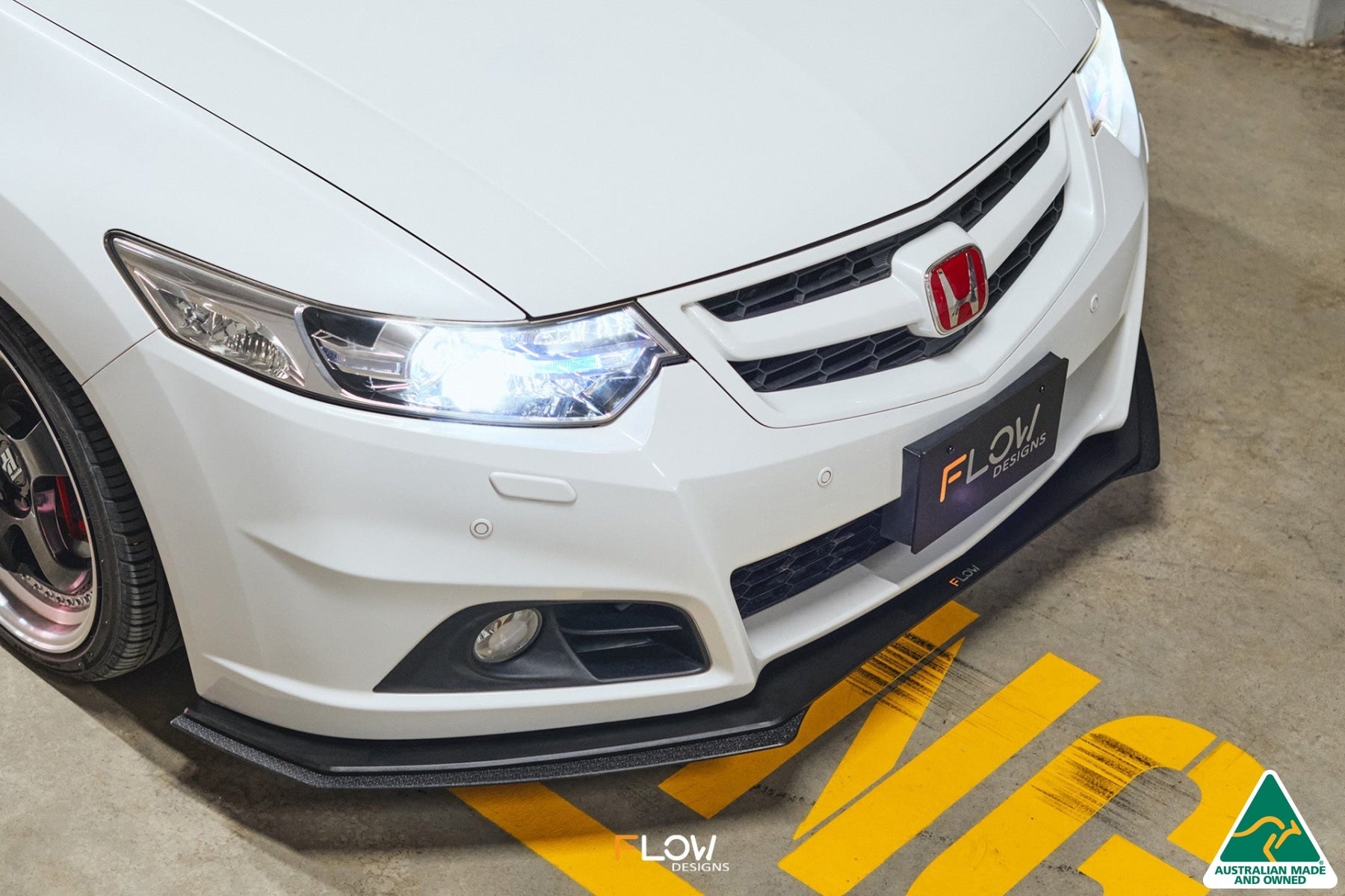 Flow Designs CU2 Accord Euro Front Lip Splitter Extensions - Modulo (Pair) - iilumolab