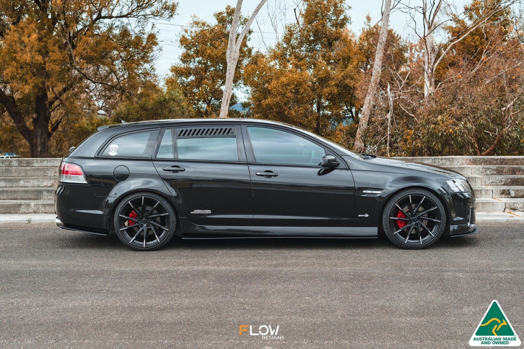 Flow Designs VE Commodore S1 Wagon Side Skirt Splitters (Pair) - iilumolab