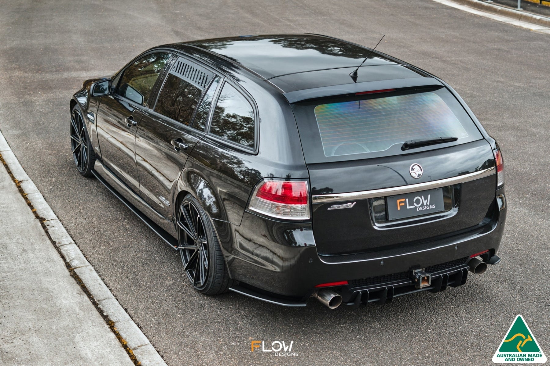 Flow Designs VE Commodore S2 Wagon Side Skirt Splitters (Pair) - iilumolab