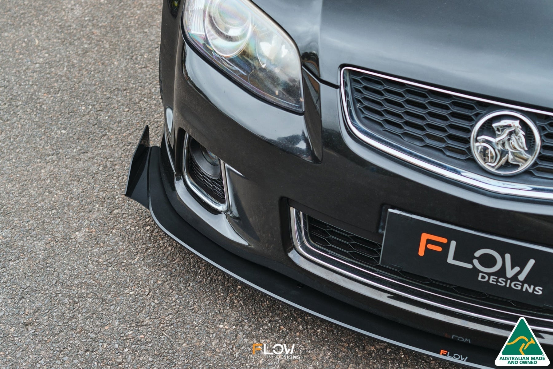 Flow Designs VE Commodore S2 Wagon Front Lip Splitter Winglets (Pair) - iilumolab