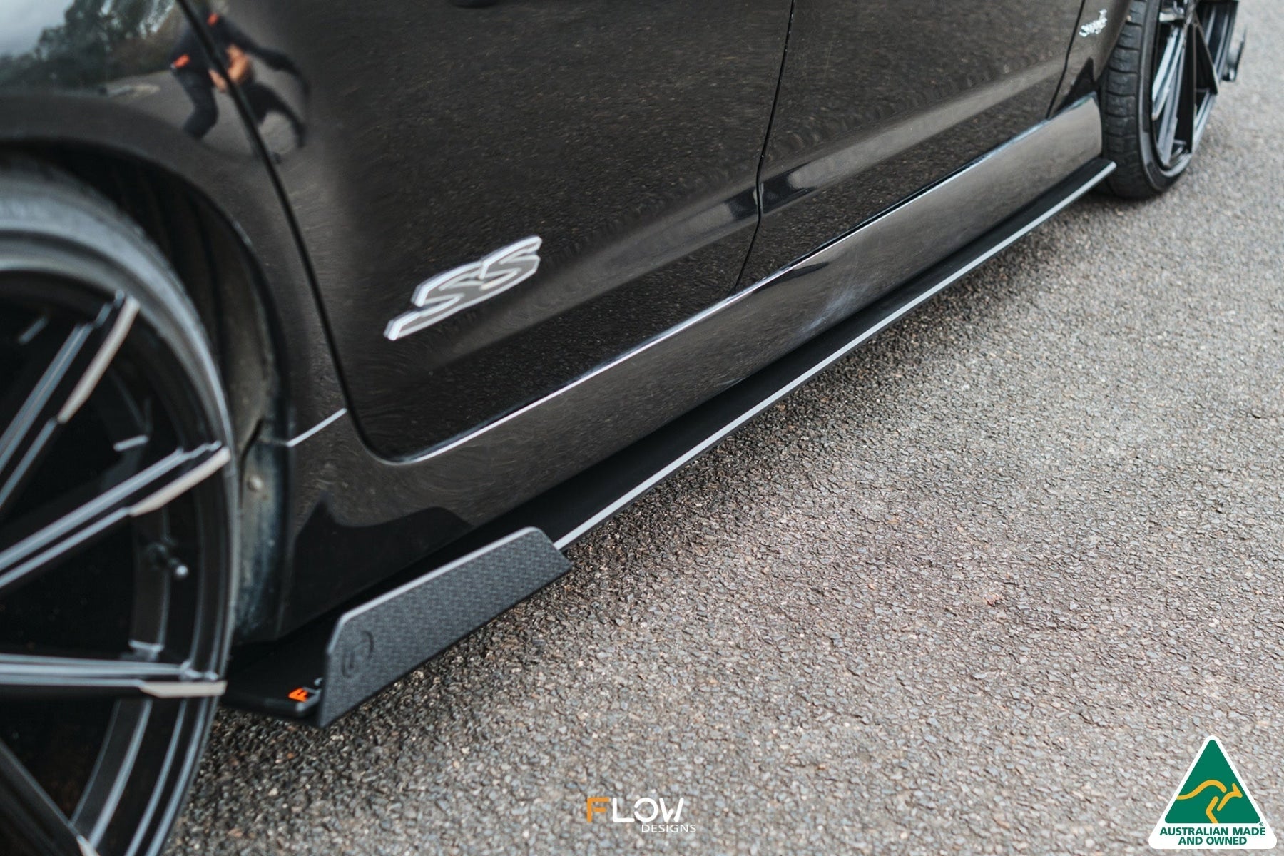 Flow Designs VE Commodore S1 Wagon Side Skirt Splitters (Pair) - iilumolab