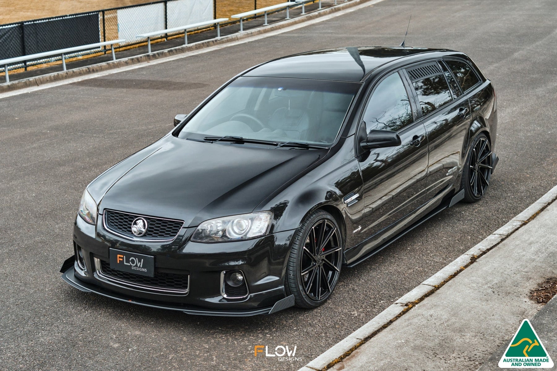 Flow Designs VE Commodore S2 Wagon Front Lip Splitter Winglets (Pair) - iilumolab
