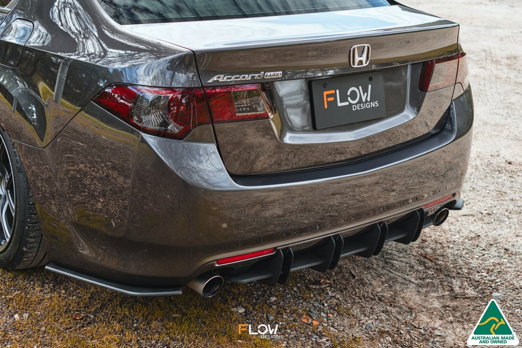 Flow Designs CU2 Accord Euro Rear Spats - Standard (Pair) - iilumolab