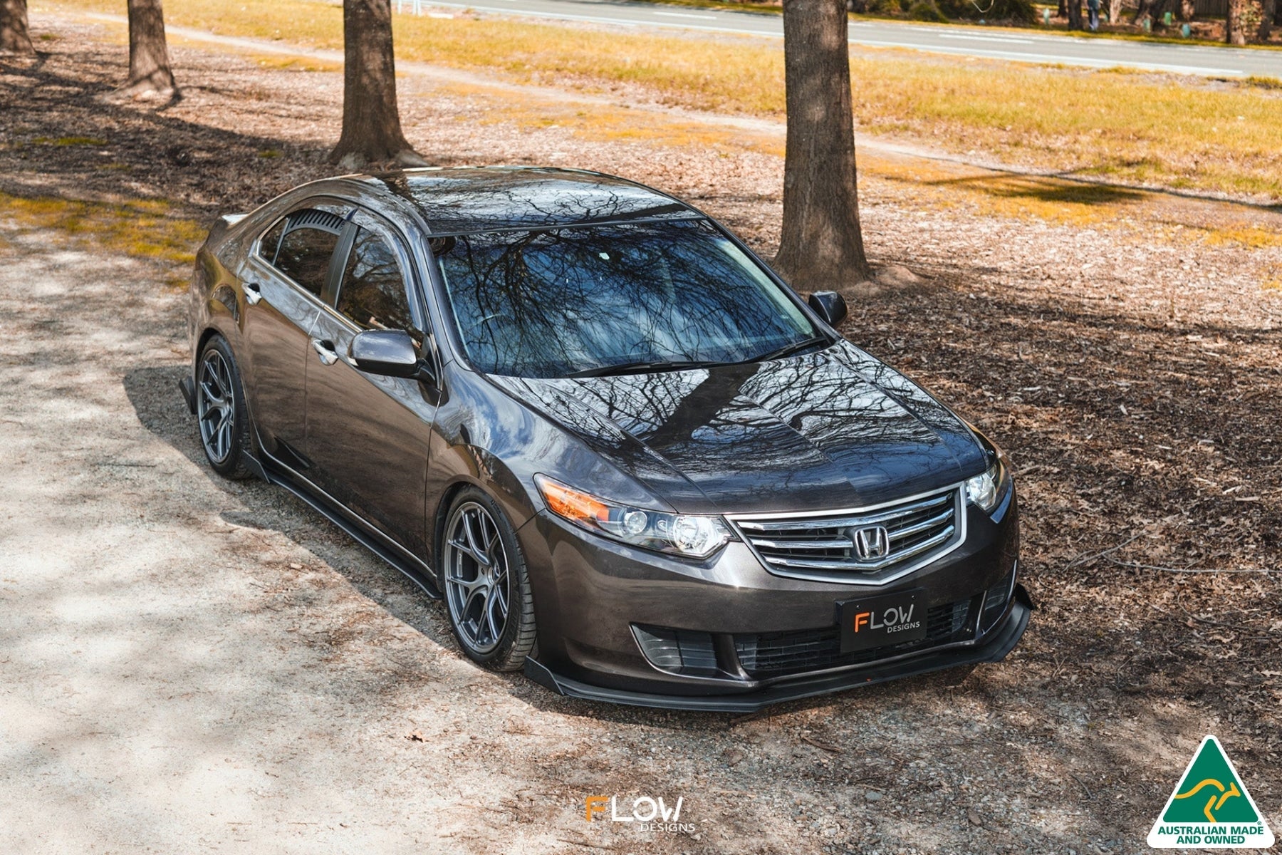 Flow Designs CU2 Accord Euro Front Lip Splitter Extensions - Standard (Pair) - iilumolab