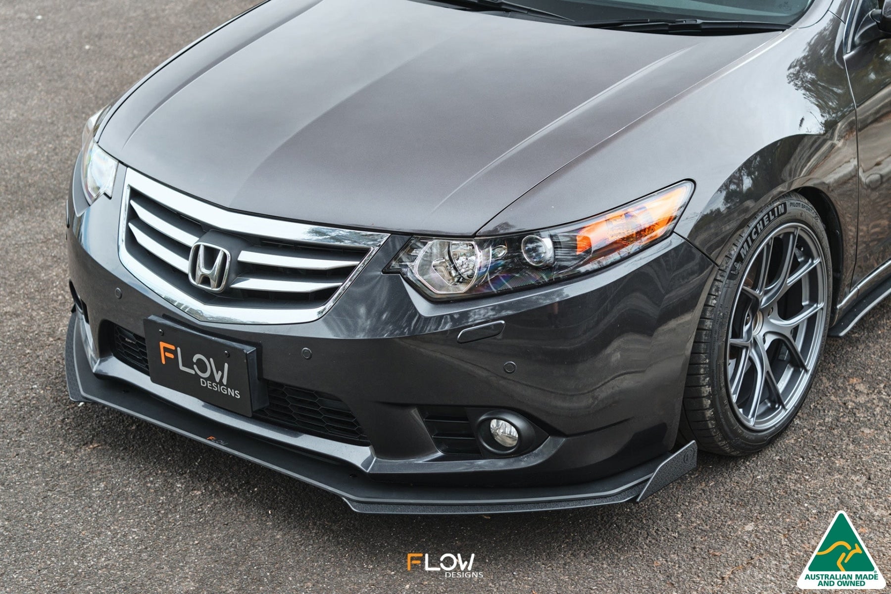 Flow Designs CU2 Accord Euro Front Lip Splitter - Standard - iilumolab