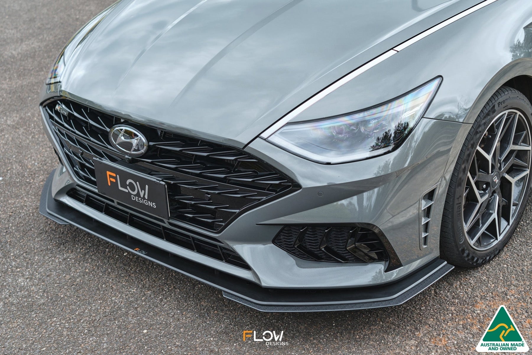 Flow Designs DN8 Sonata N Line 2020-2023 Front Lip Splitter Extensions (Pair) - iilumolab