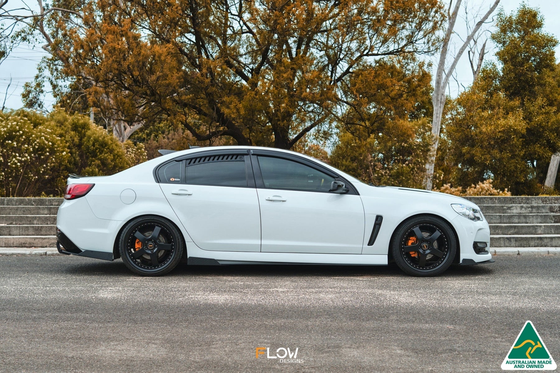 Flow Designs VF Commodore S2 Sedan Front Lip Splitter Winglets (Pair) - iilumolab