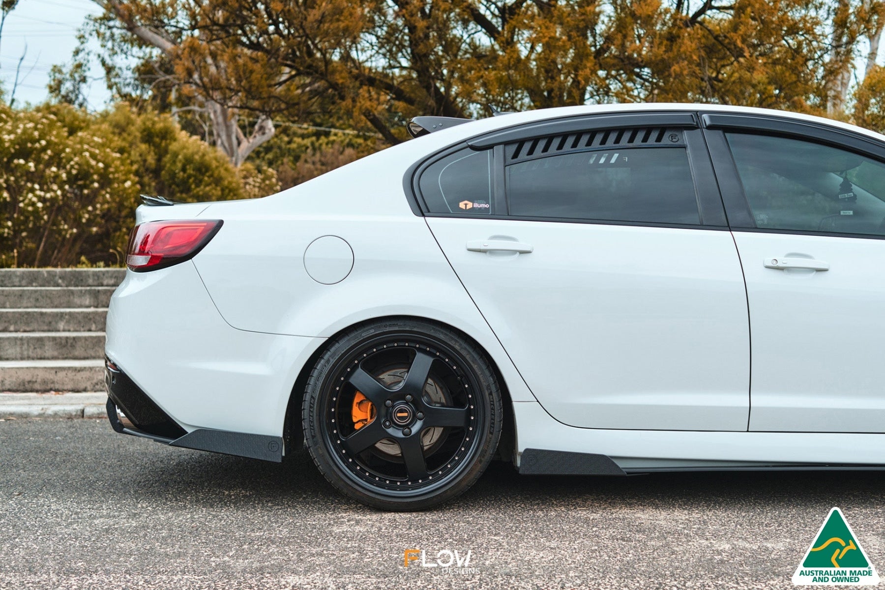 Flow Designs VF Commodore S2 Sedan Rear Spat Winglets (Pair) - iilumolab