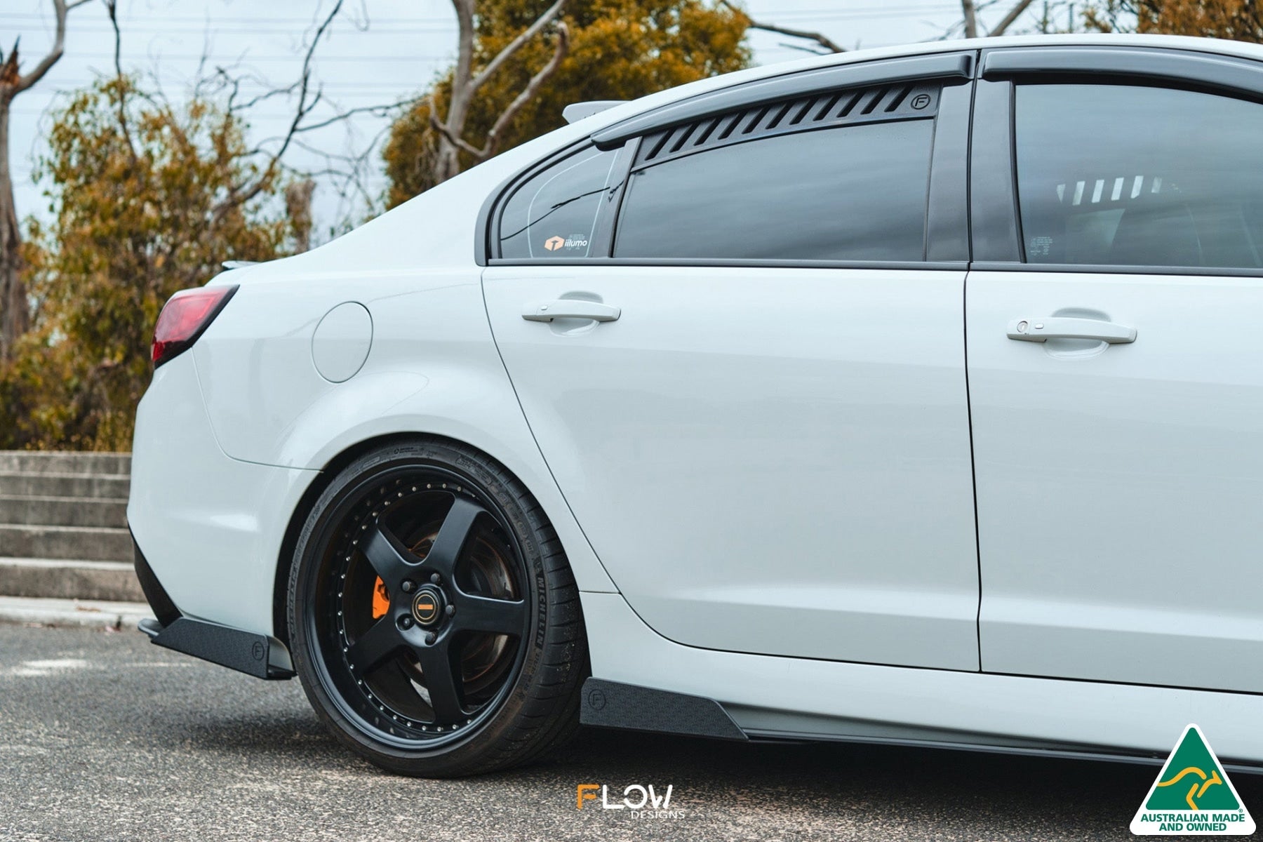 Flow Designs VF Commodore S2 Sedan Side Skirt Splitter Winglets (Pair) - iilumolab