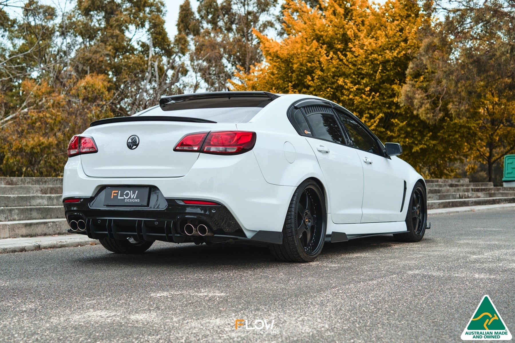 Flow Designs VF Commodore S2 Sedan Rear Spat Winglets (Pair) - iilumolab