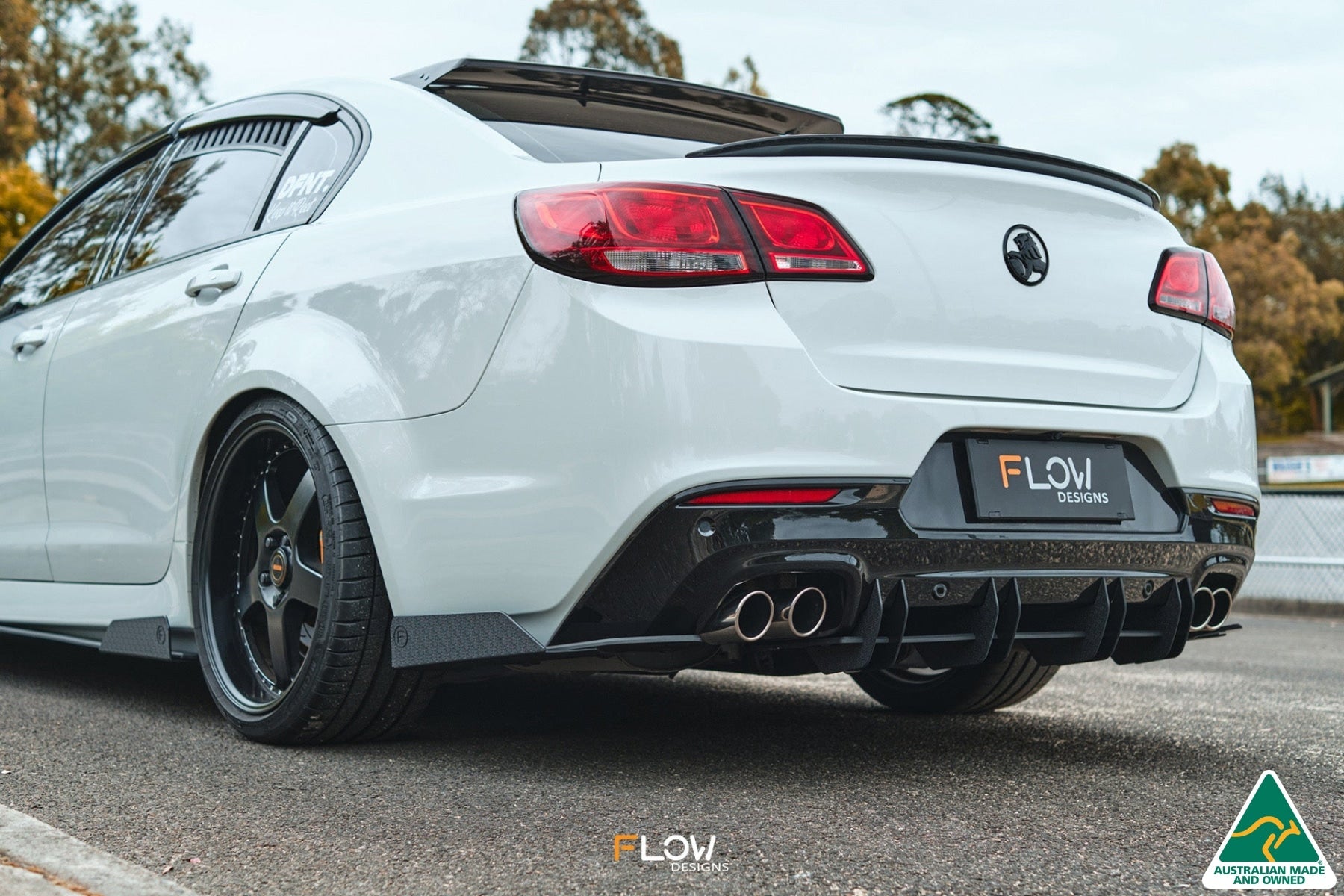 Flow Designs VF Commodore S2 Sedan Rear Spats (Pair) - iilumolab