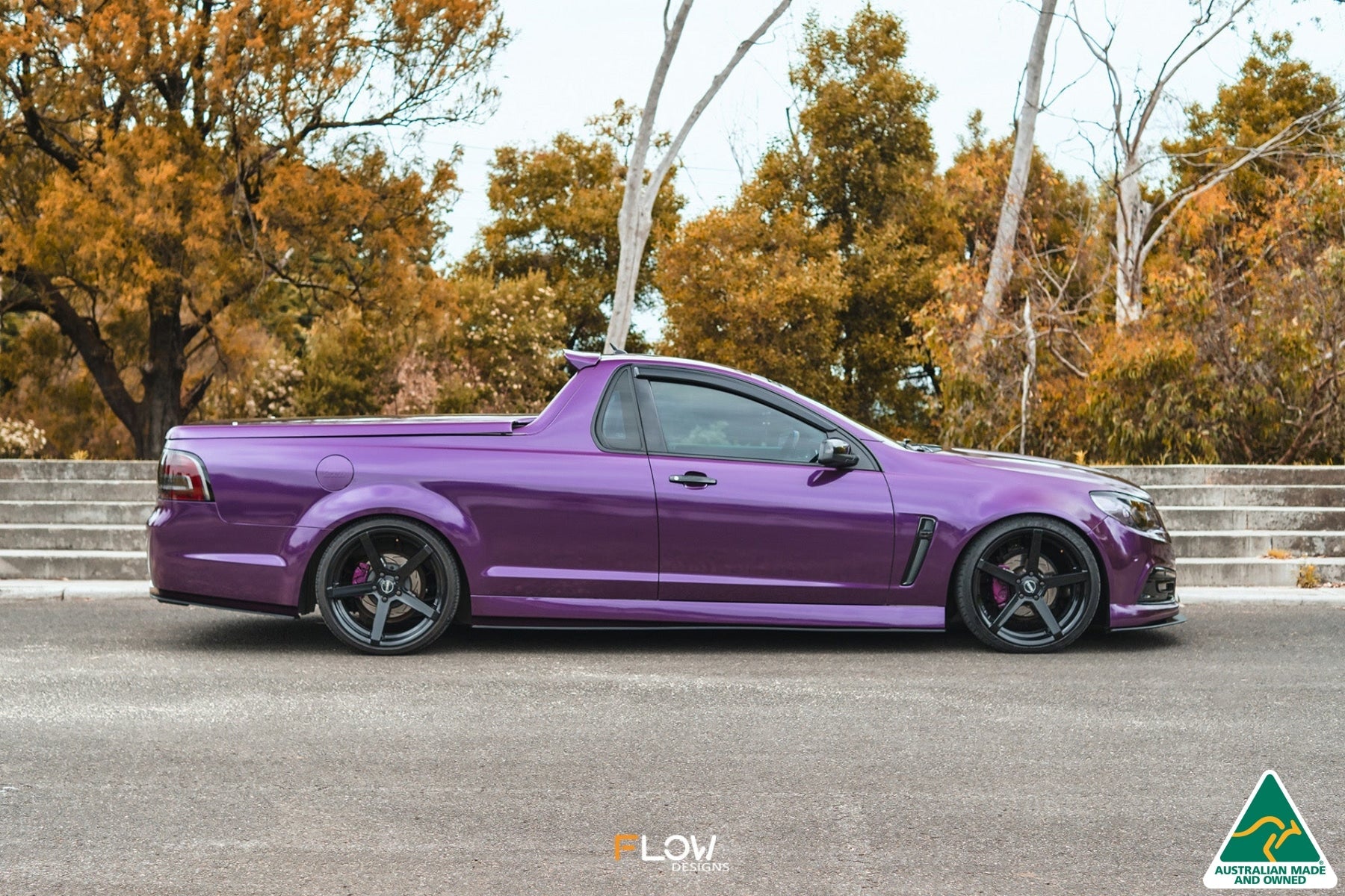 Flow Designs VF Commodore S1 Ute Side Skirt Splitters (Pair) - iilumolab