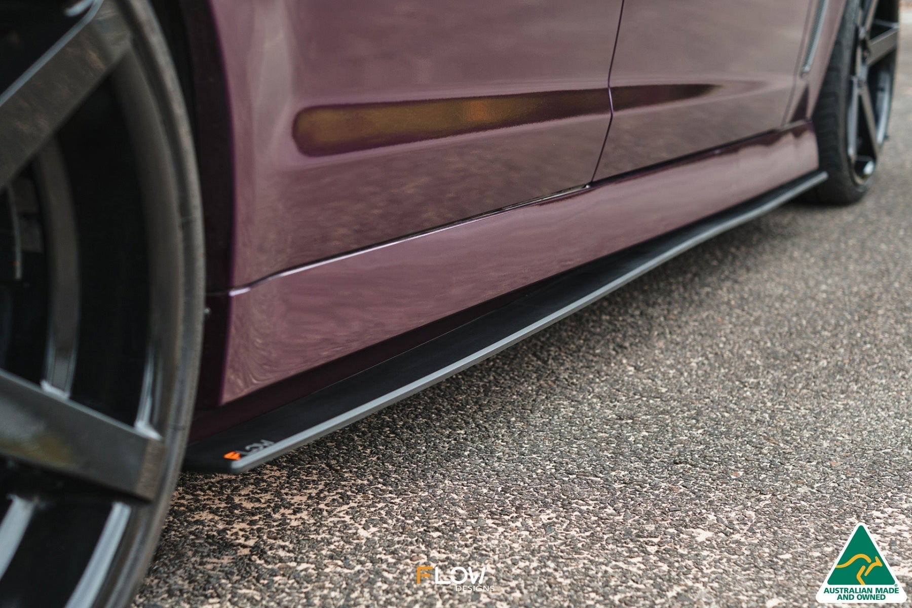Flow Designs VF Commodore S1 Ute Side Skirt Splitters (Pair) - iilumolab
