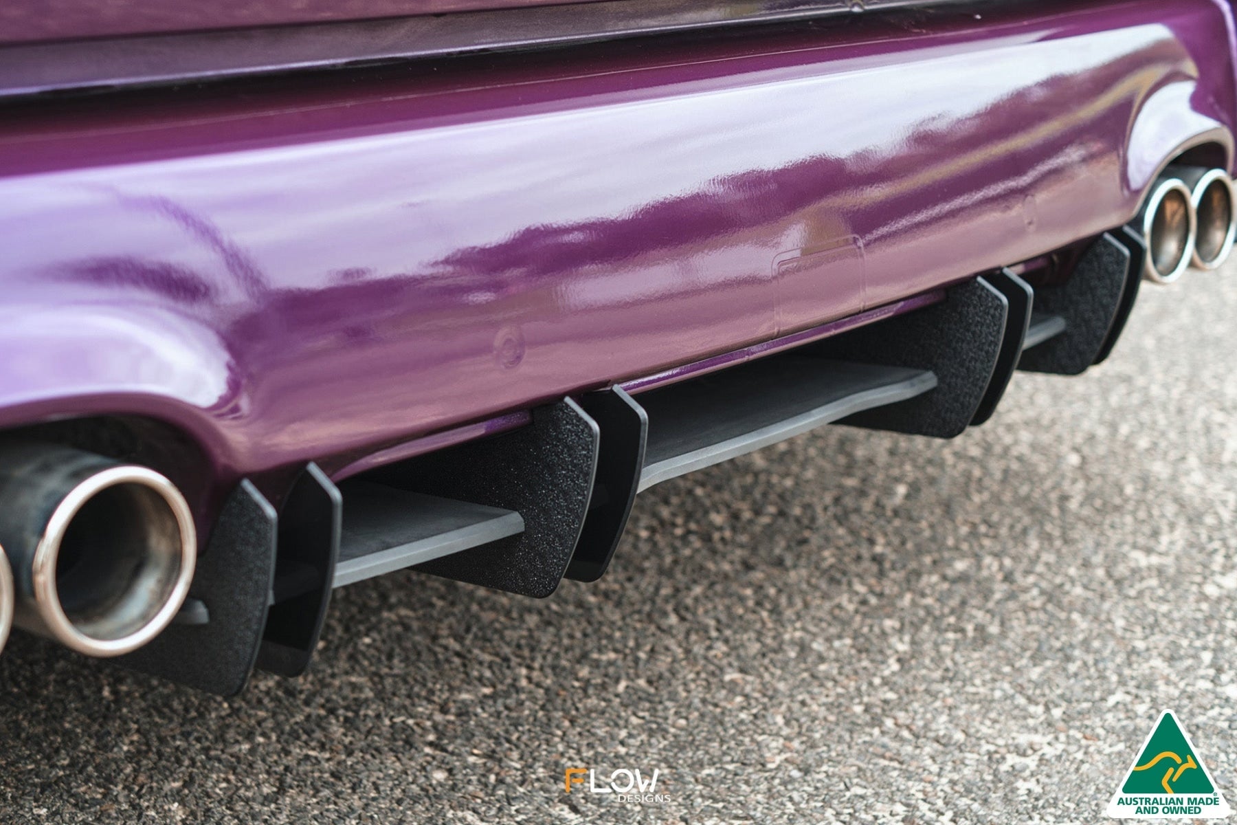 Flow Designs VF Commodore S1 Ute Flow-Lock Rear Diffuser - iilumolab