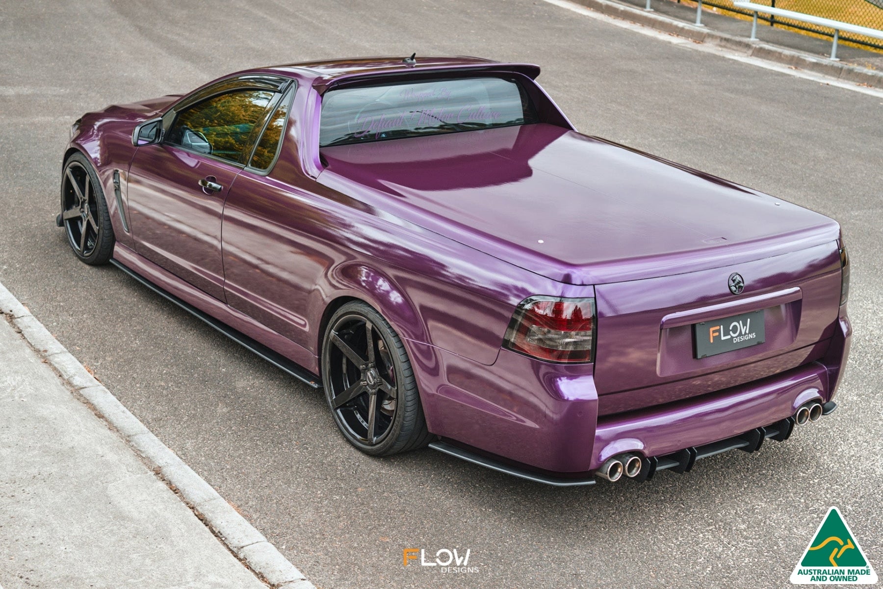 Flow Designs VF Commodore S1 Ute Side Skirt Splitters (Pair) - iilumolab