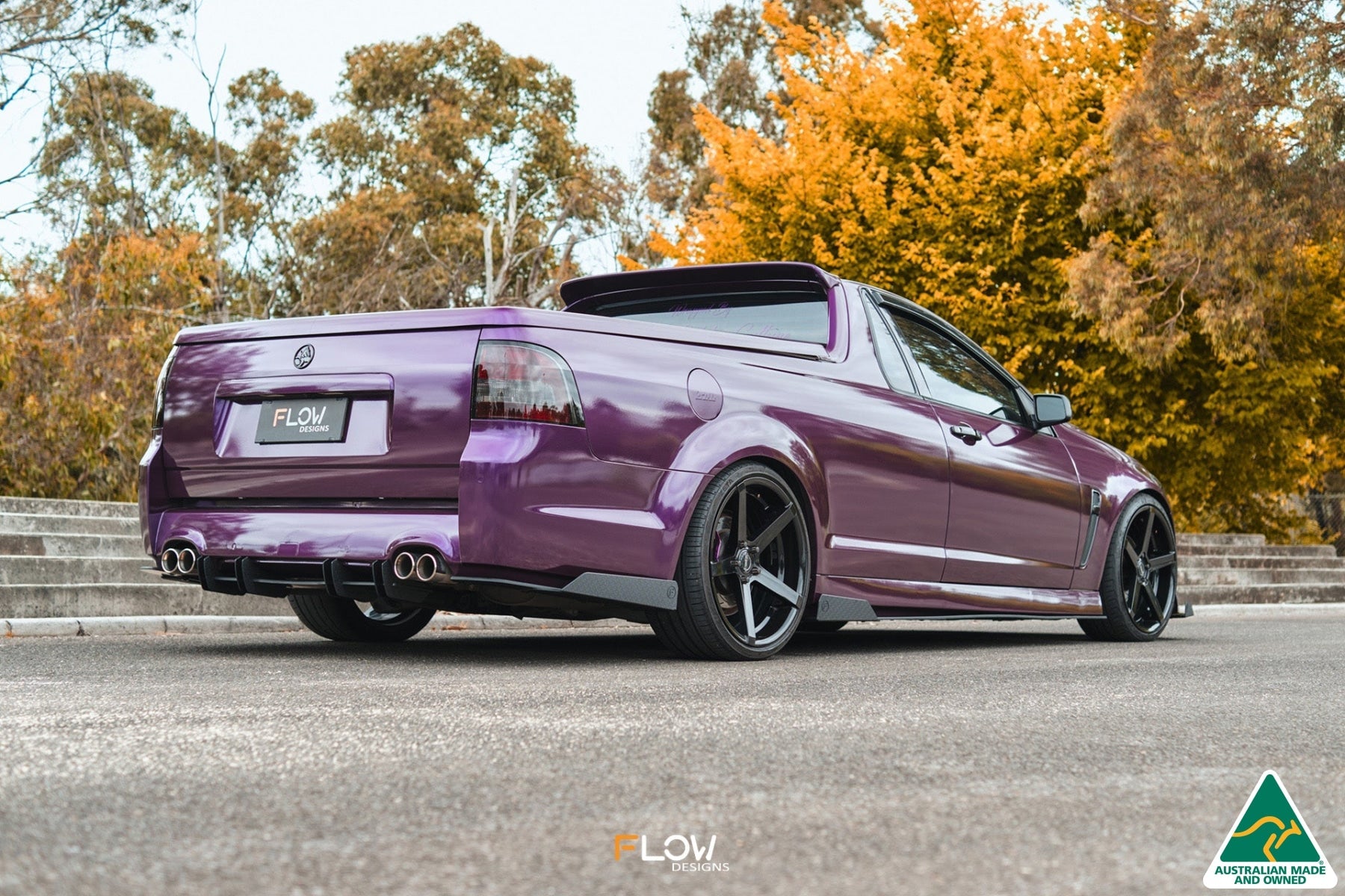 Flow Designs VF Commodore S1 Ute Side Skirt Splitter Winglets (Pair) - iilumolab
