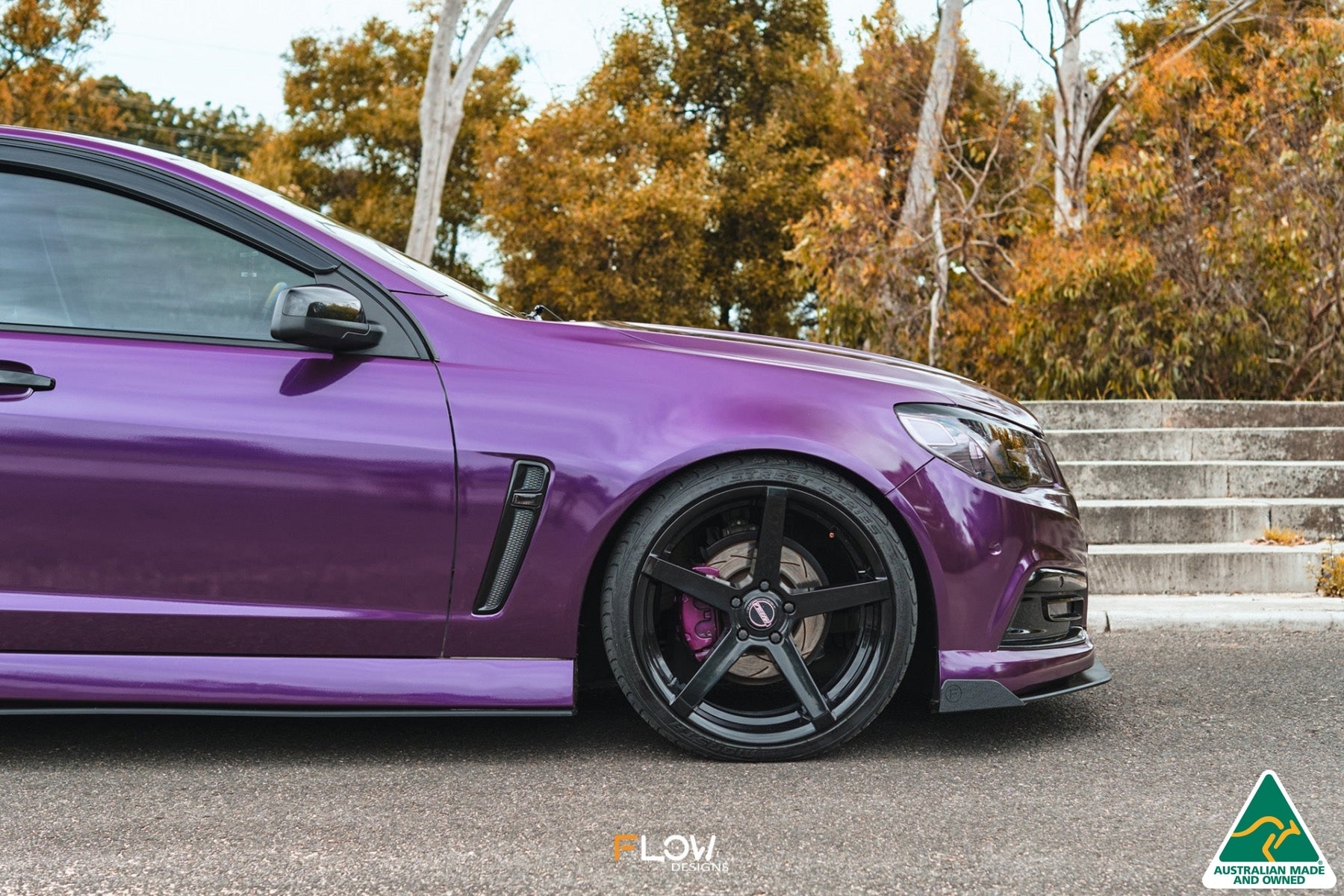 Flow Designs VF Commodore S1 Ute Front Lip Splitter Winglets (Pair) - iilumolab