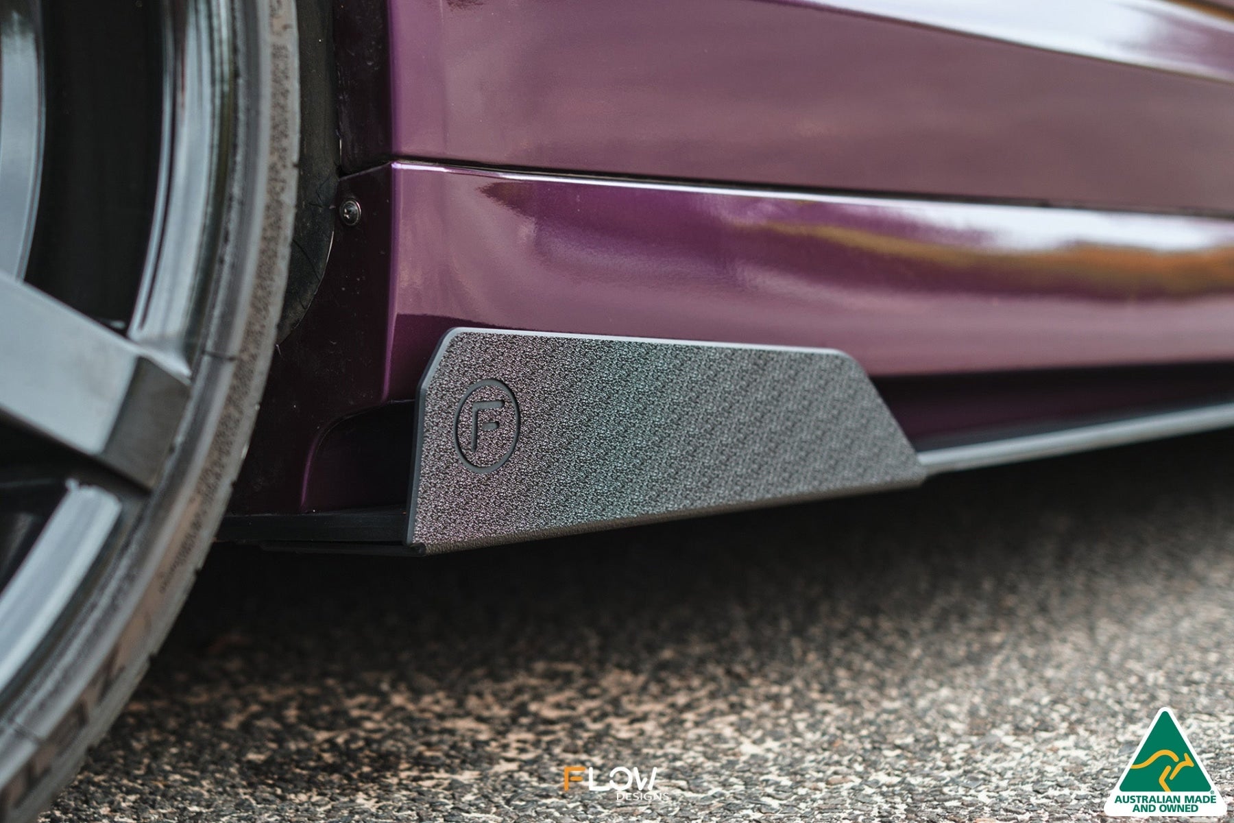 Flow Designs VF Commodore S1 Ute Side Skirt Splitters (Pair) - iilumolab