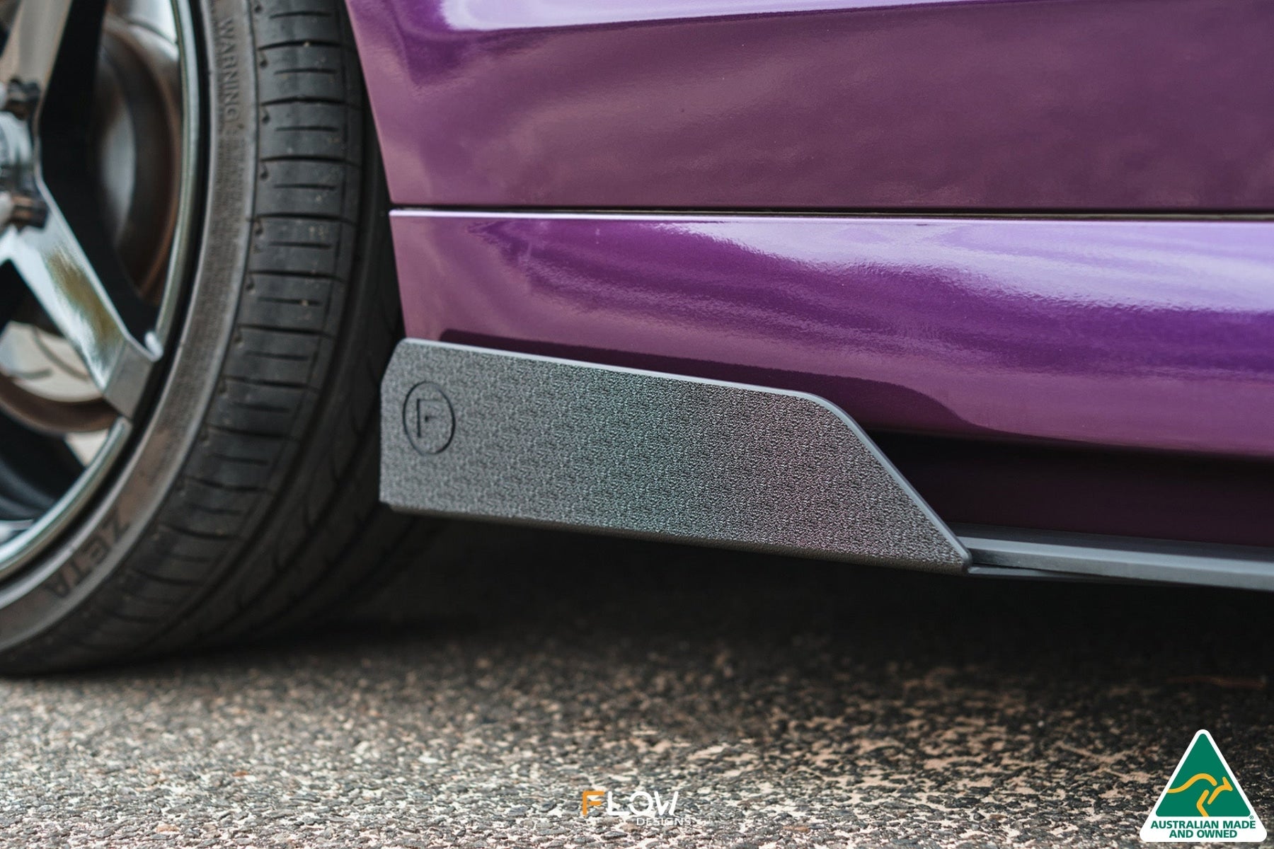Flow Designs VF Commodore S1 Ute Side Skirt Splitter Winglets (Pair) - iilumolab