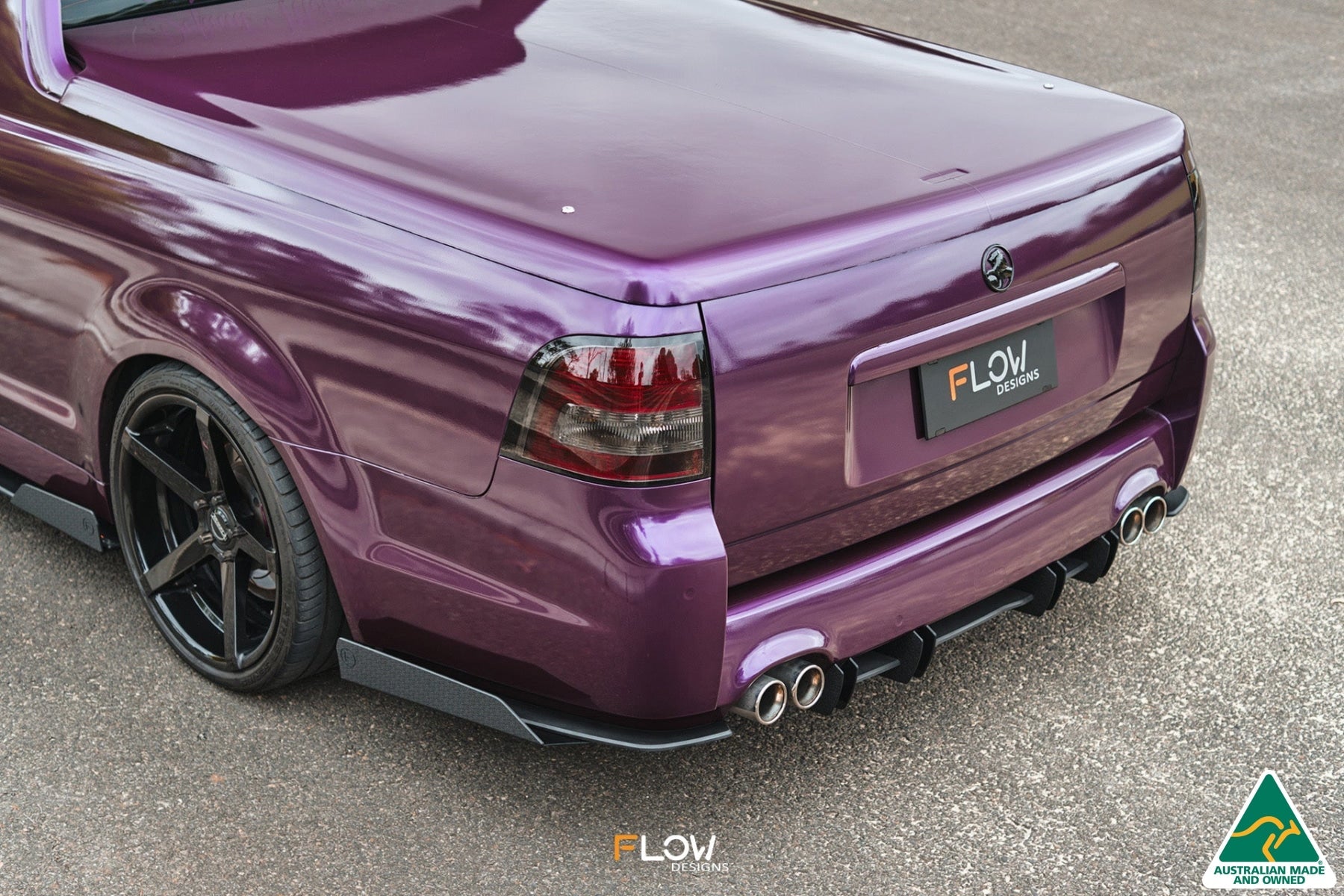 Flow Designs VF Commodore S1 Ute Flow-Lock Rear Diffuser - iilumolab