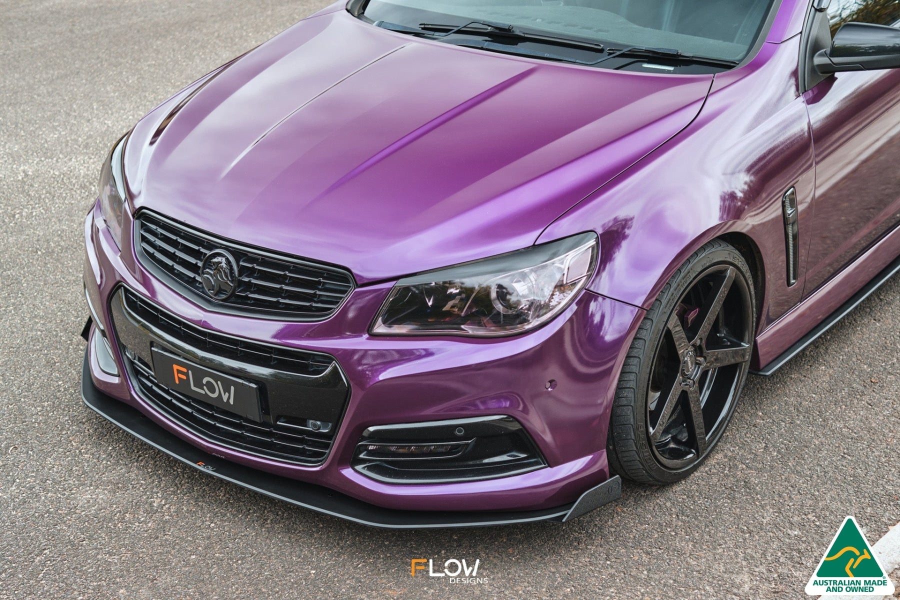 Flow Designs VF Commodore S1 Ute Front Lip Splitter Winglets (Pair) - iilumolab