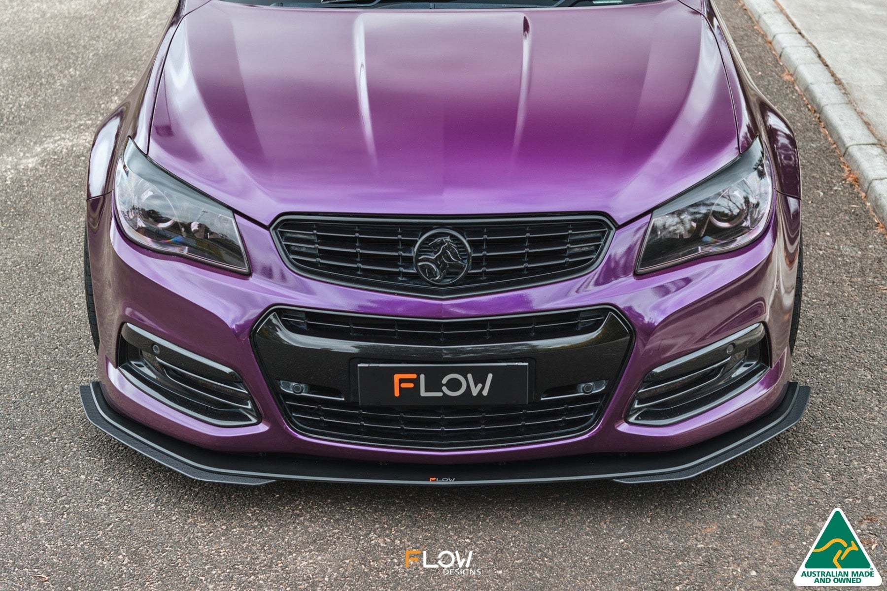 Flow Designs VF Commodore S1 Ute Front Lip Splitter Extensions (Pair)