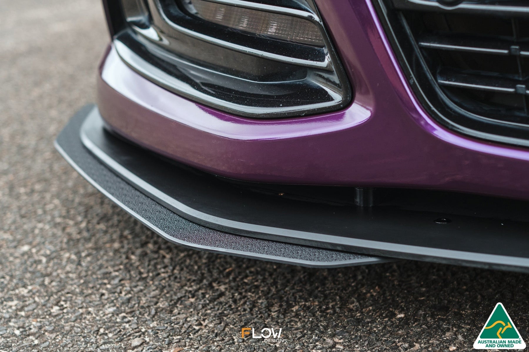 Flow Designs VF Commodore S1 Ute Front Lip Splitter Extensions (Pair)