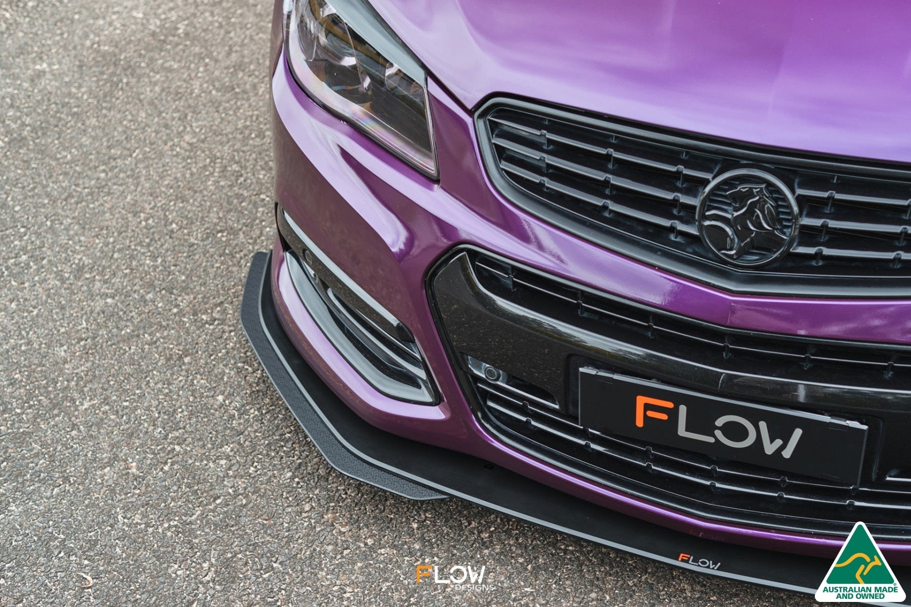 Flow Designs VF Commodore S1 Ute Front Lip Splitter Extensions (Pair)