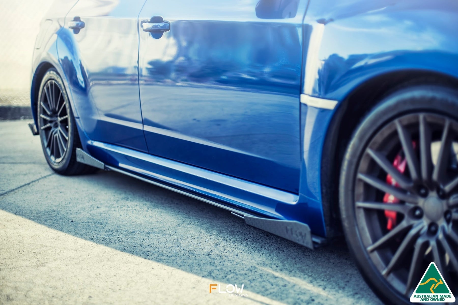 Flow Designs Impreza WRX / STI G3 Hatch (FL) Side Skirt Splitters (Pair) - iilumolab