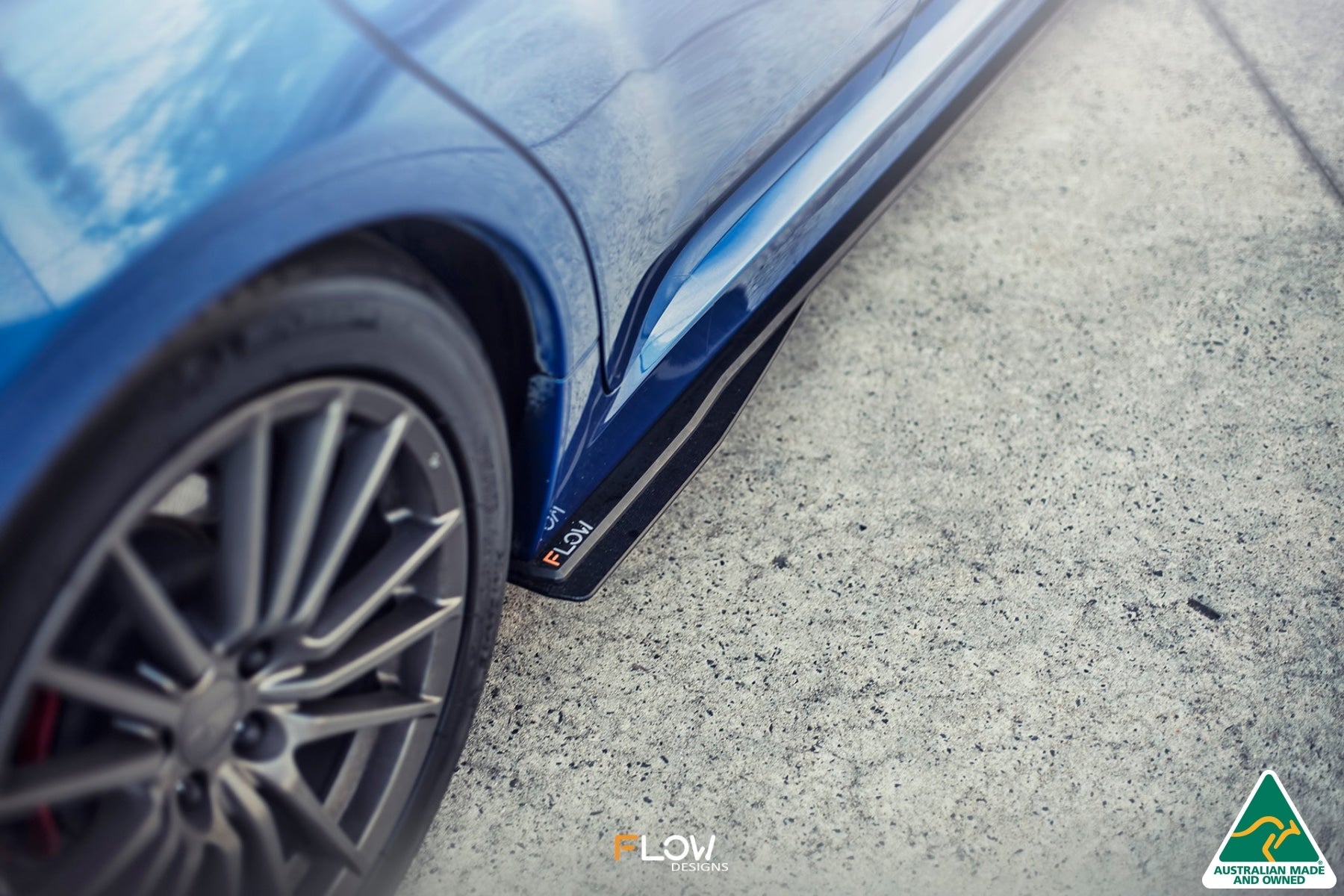 Flow Designs Impreza WRX / STI G3 Hatch (FL) Side Skirt Splitters (Pair) - iilumolab