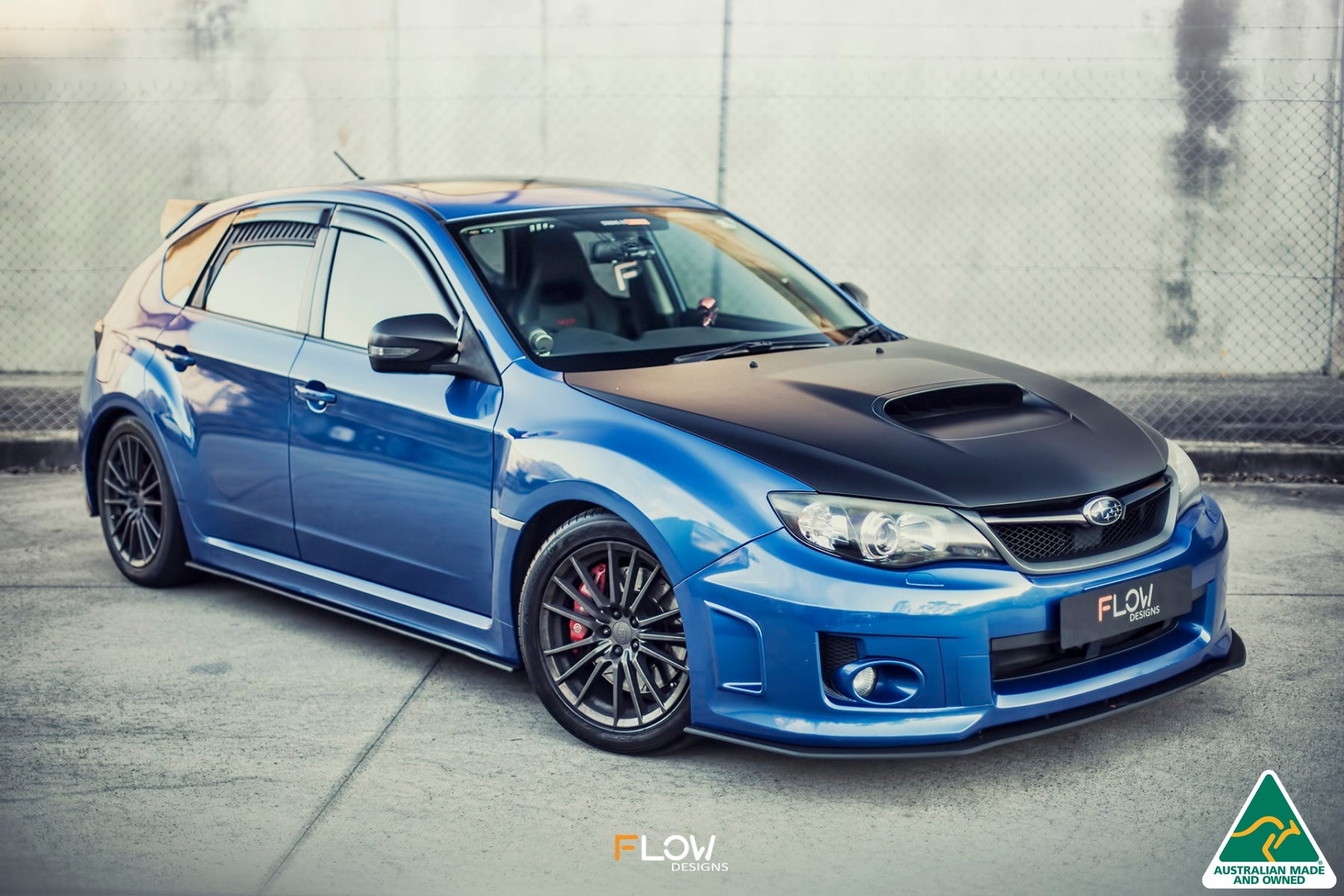 Flow Designs Impreza WRX / STI G3 Hatch (FL) Side Skirt Splitters (Pair) - iilumolab