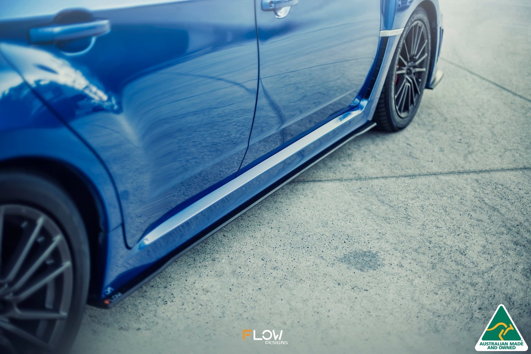 Flow Designs Impreza WRX / STI G3 Hatch (FL) Side Skirt Splitters (Pair) - iilumolab