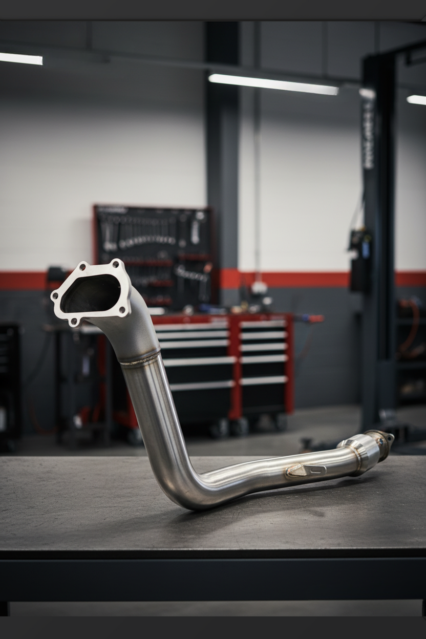 Korsh Turbo Back Exhaust for Subaru WRX STI Hatch 2008-2014 - Stainless Steel with Titanium Tips