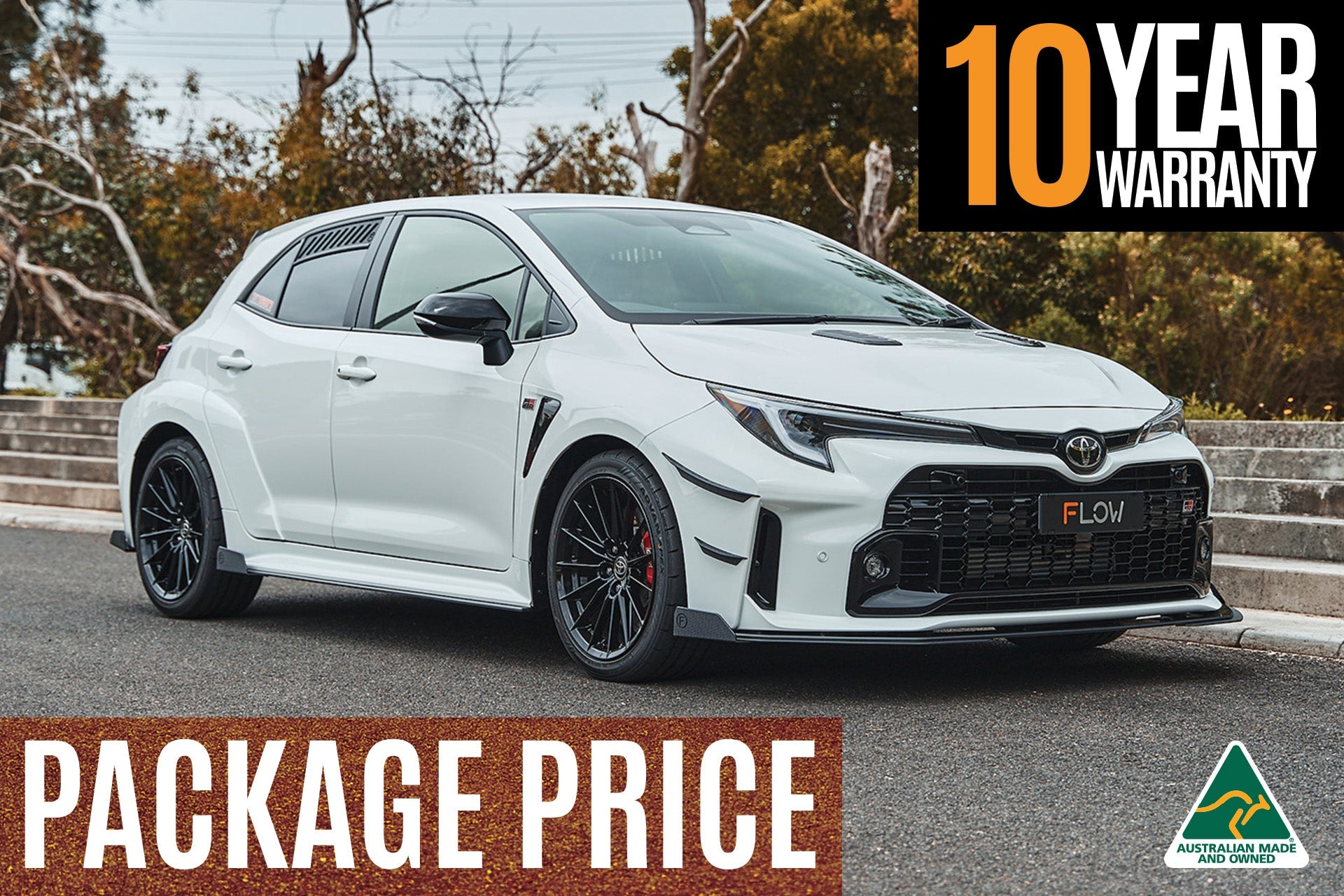 Flow Designs Corolla GR Full Lip Splitter Set (GLOSS BLACK) - iilumolab