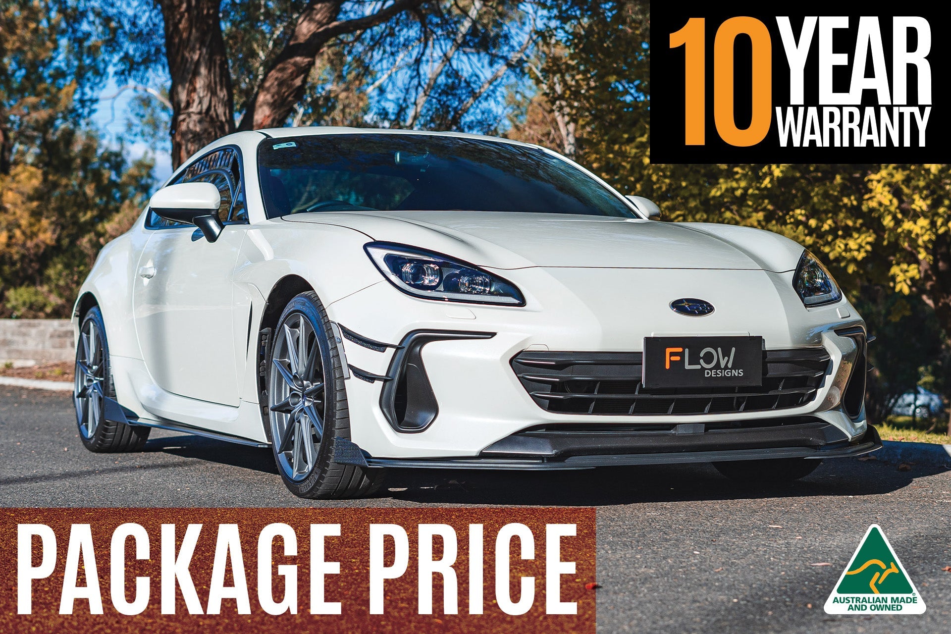 Flow Designs ZD8 BRZ Full Lip Splitter Set (GLOSS BLACK) - iilumolab