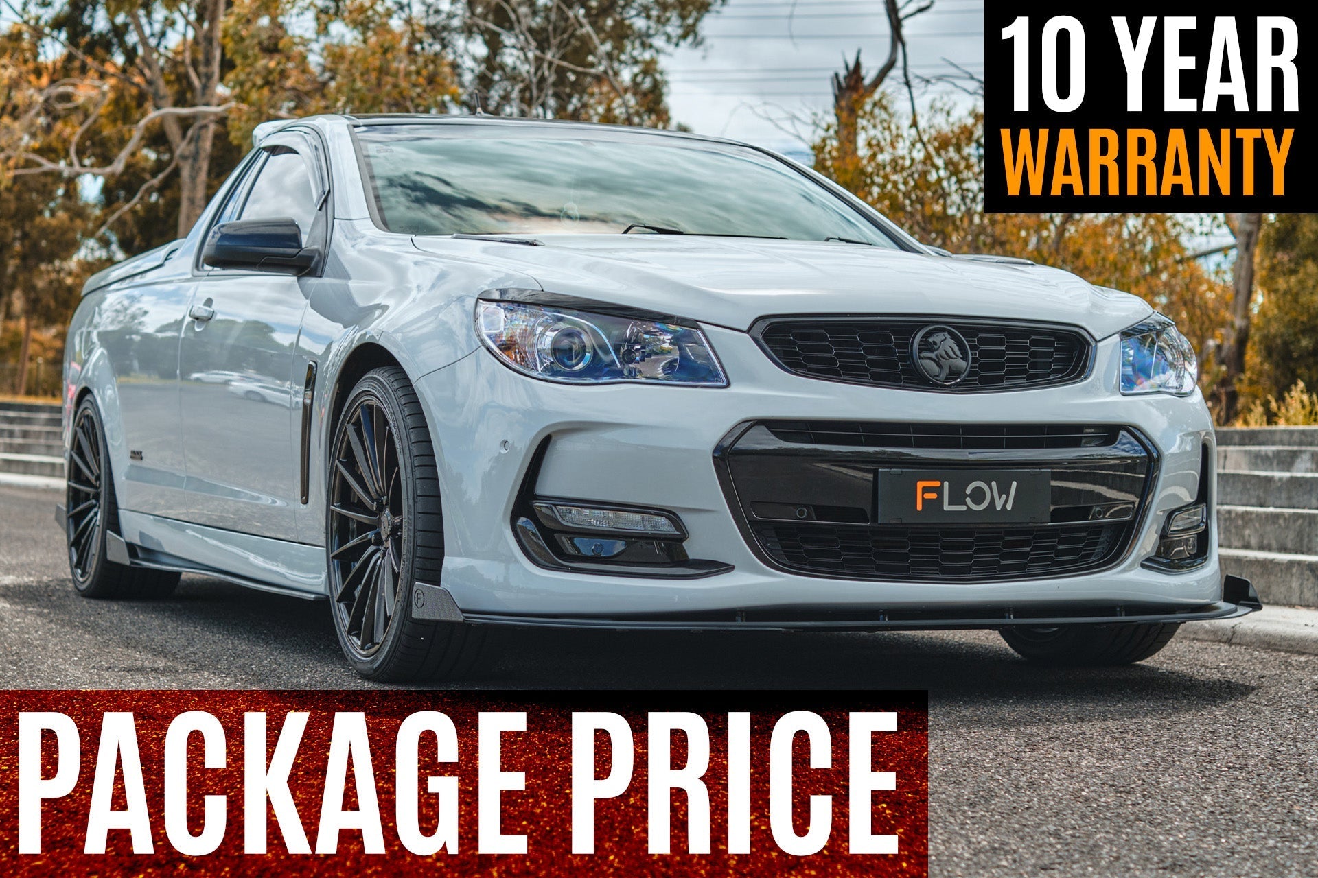 Flow Designs VF Commodore S2 Ute Full Lip Splitter Set - iilumolab