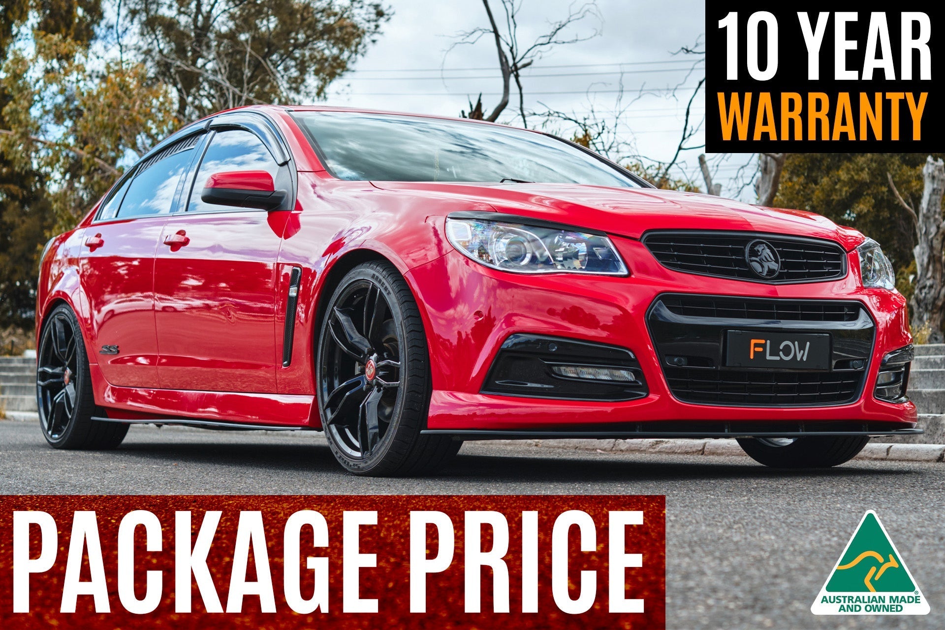 Flow Designs VF Commodore S1 Sedan Full Lip Splitter Set - iilumolab