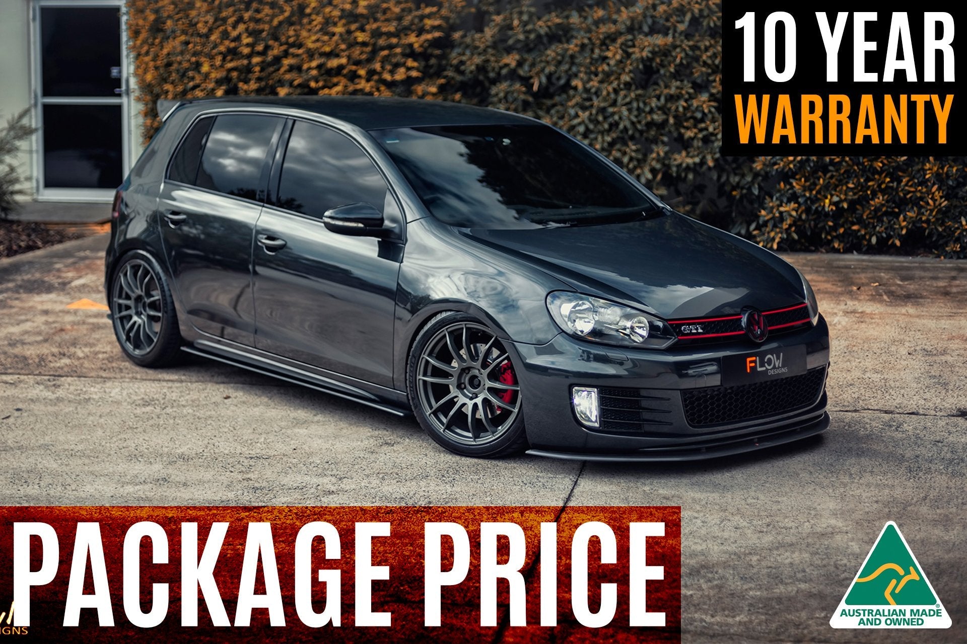 Flow Designs MK6 Golf GTI Full Lip Splitter Set - iilumolab