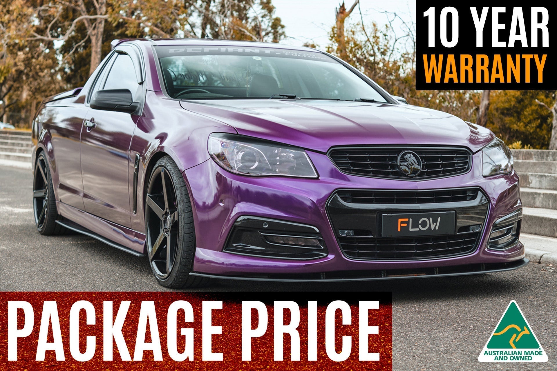 Flow Designs VF Commodore S1 Ute Full Lip Splitter Set - iilumolab