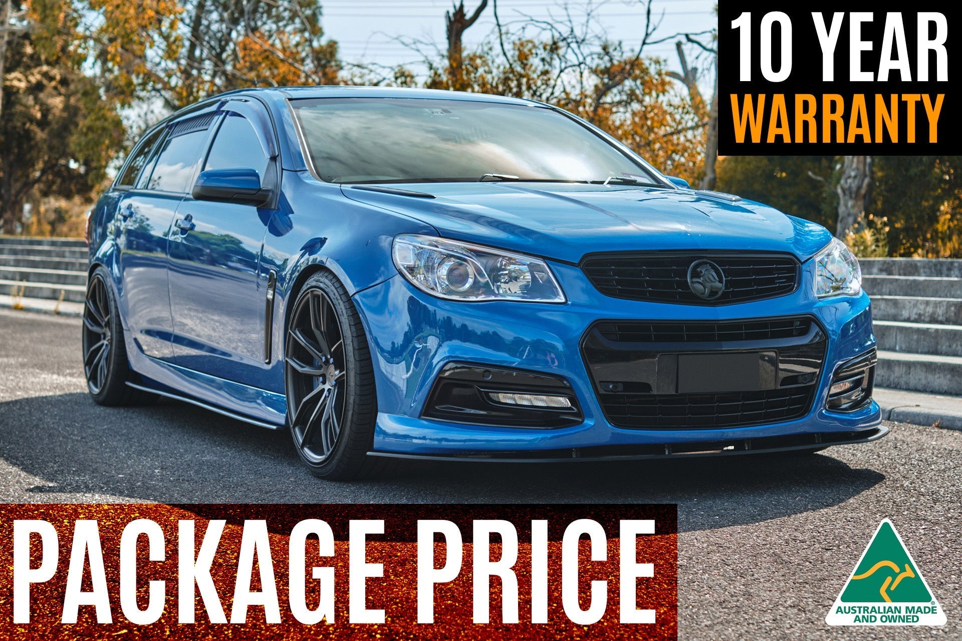 Flow Designs VF Commodore S1 Wagon Full Lip Splitter Set - iilumolab