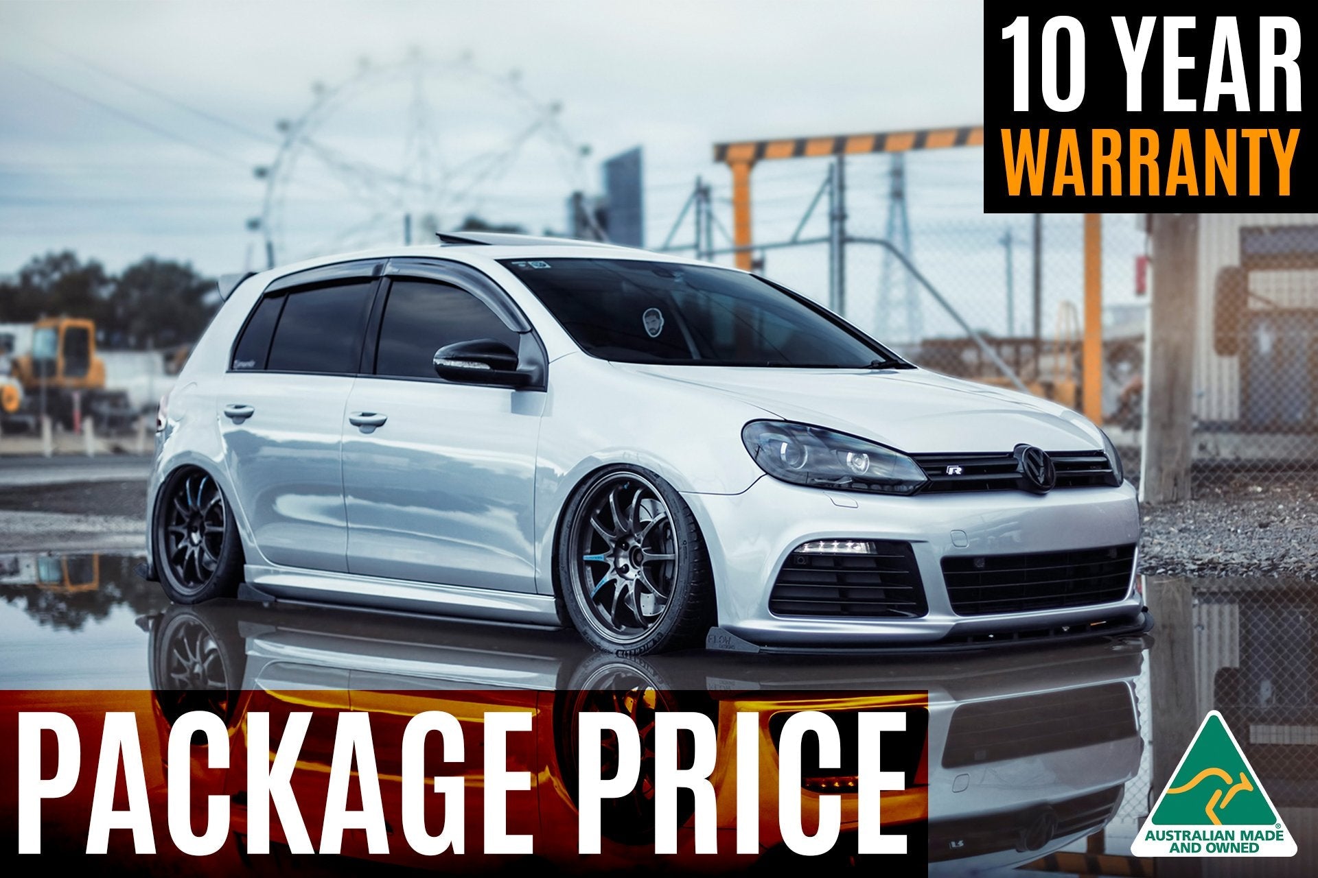 Flow Designs MK6 Golf R Full Lip Splitter Set - iilumolab
