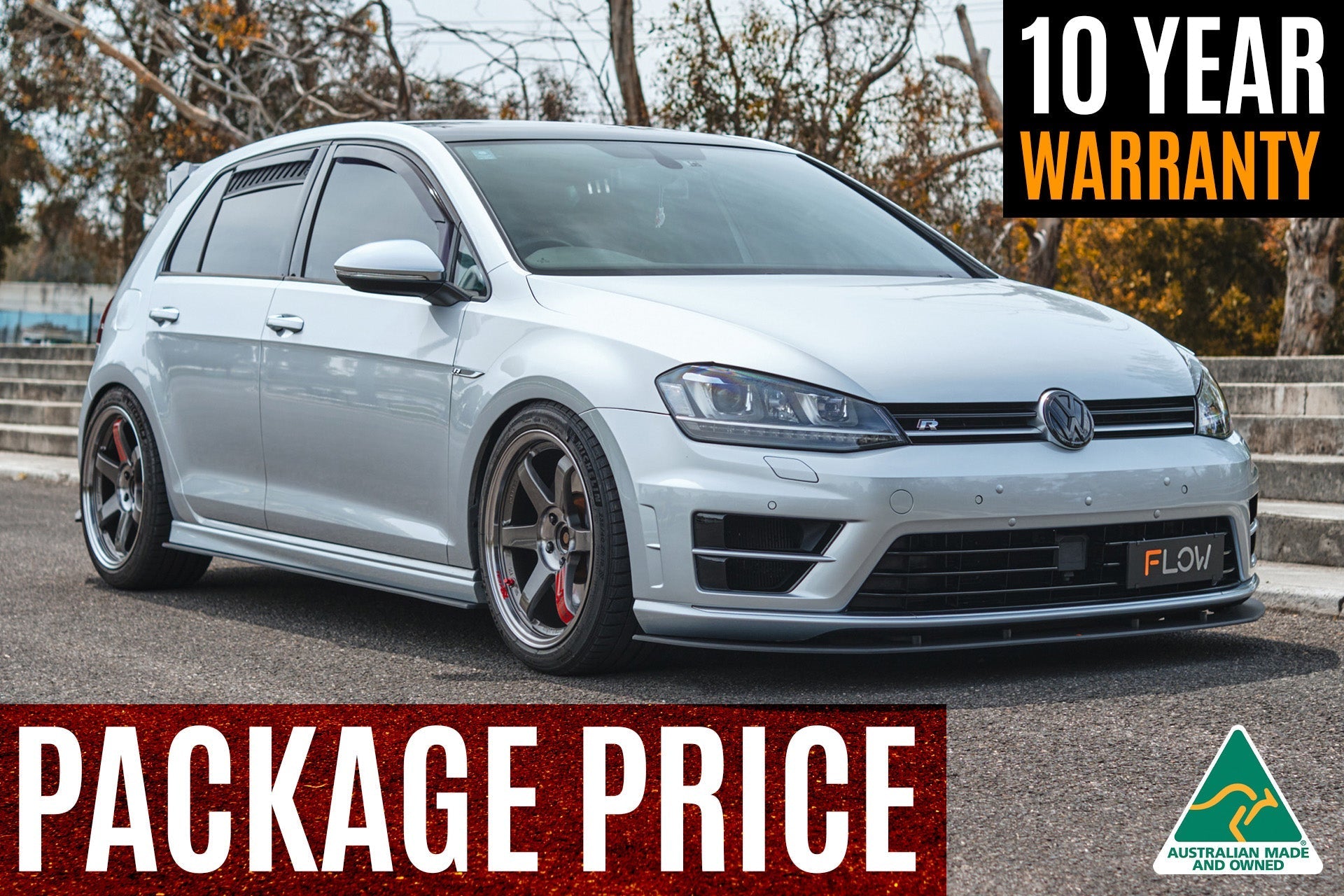 Flow Designs MK7 Golf R (EU/AU) Full Lip Splitter Set - iilumolab