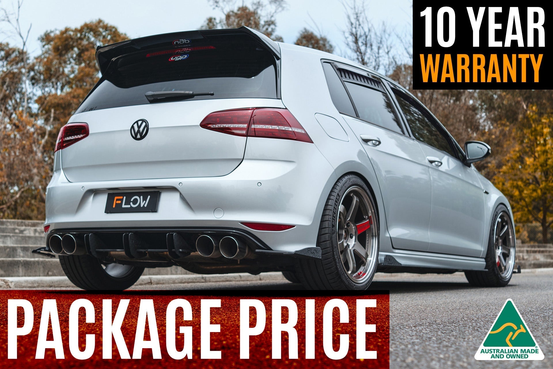 Flow Designs MK7 Golf R (USDM) Full Lip Splitter Set - iilumolab