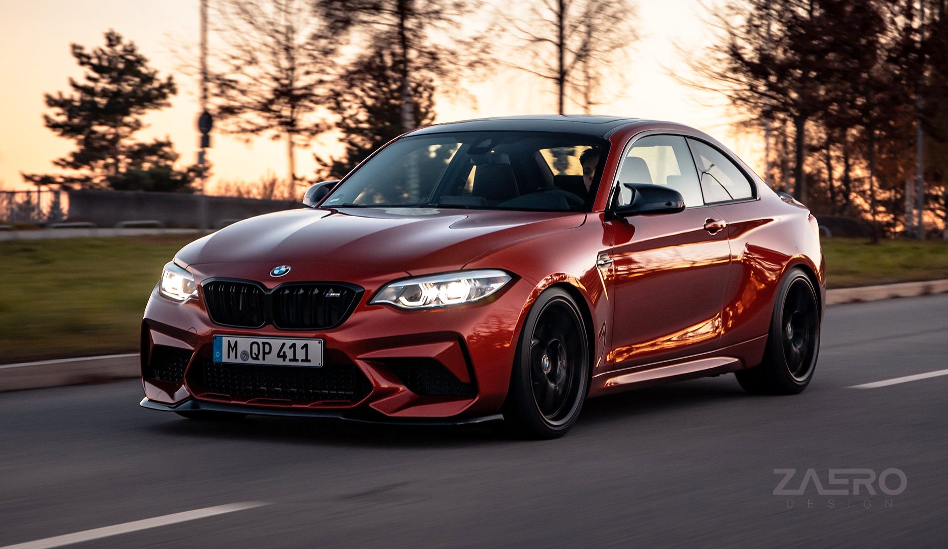 Zaero Designs EVO-S Front Lip/Splitter for BMW M2 F87 (LCI) 2018+ - iilumolab